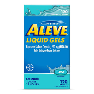 Aleve Liquid Capsules, Naproxen Sodium Capsules 220 mg (NSAID), Pain Reliever/Fever Reducer, Fast Pain Relief, 120 Count Aleve buy supplements canada