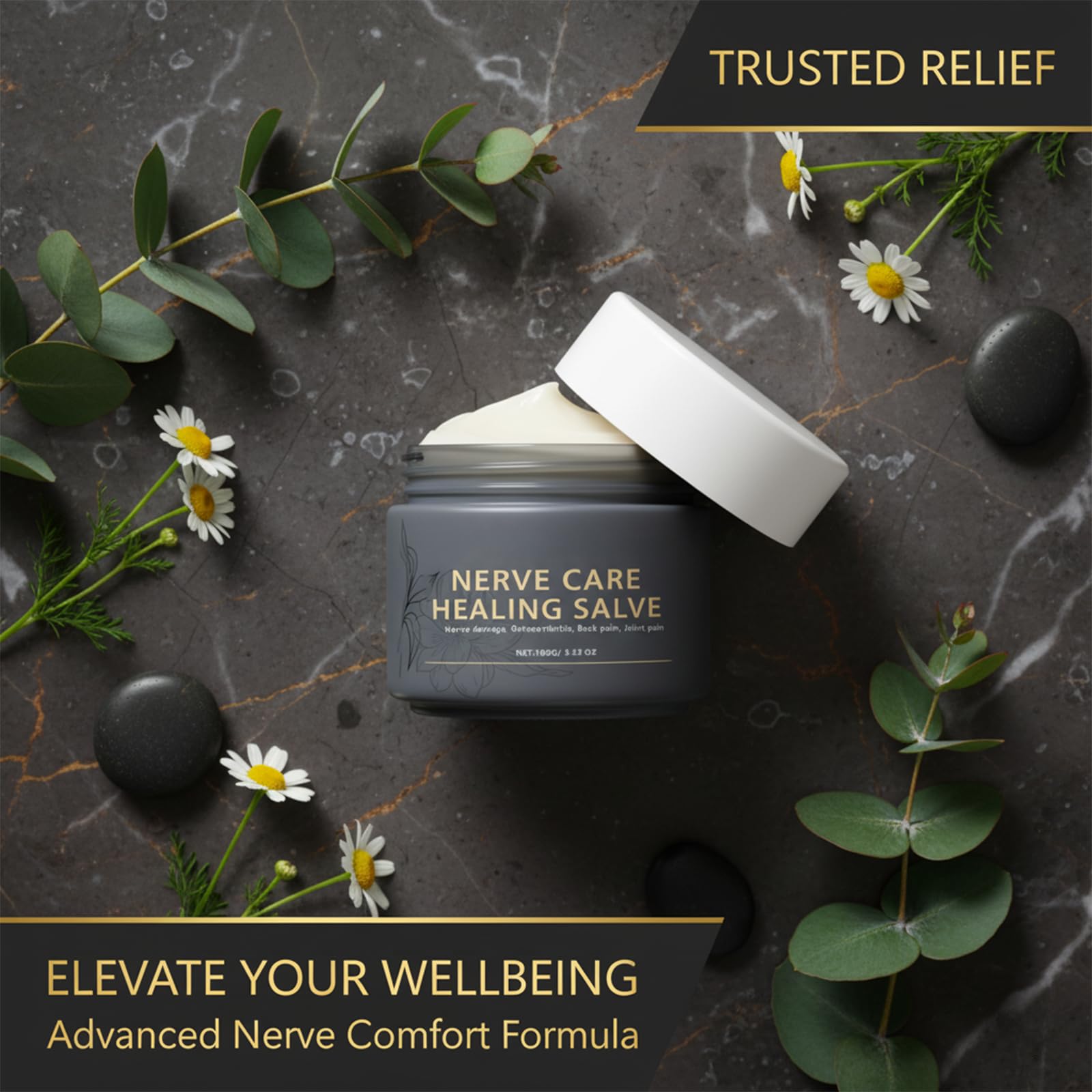 Nerve Care Healing Salve, Professional Neuro-Relief Cream - Use on Feet, Hands, Legs, and Joints to Calm Uncomfortable Sensations, 3.53 oz TACOHO buy supplements canada