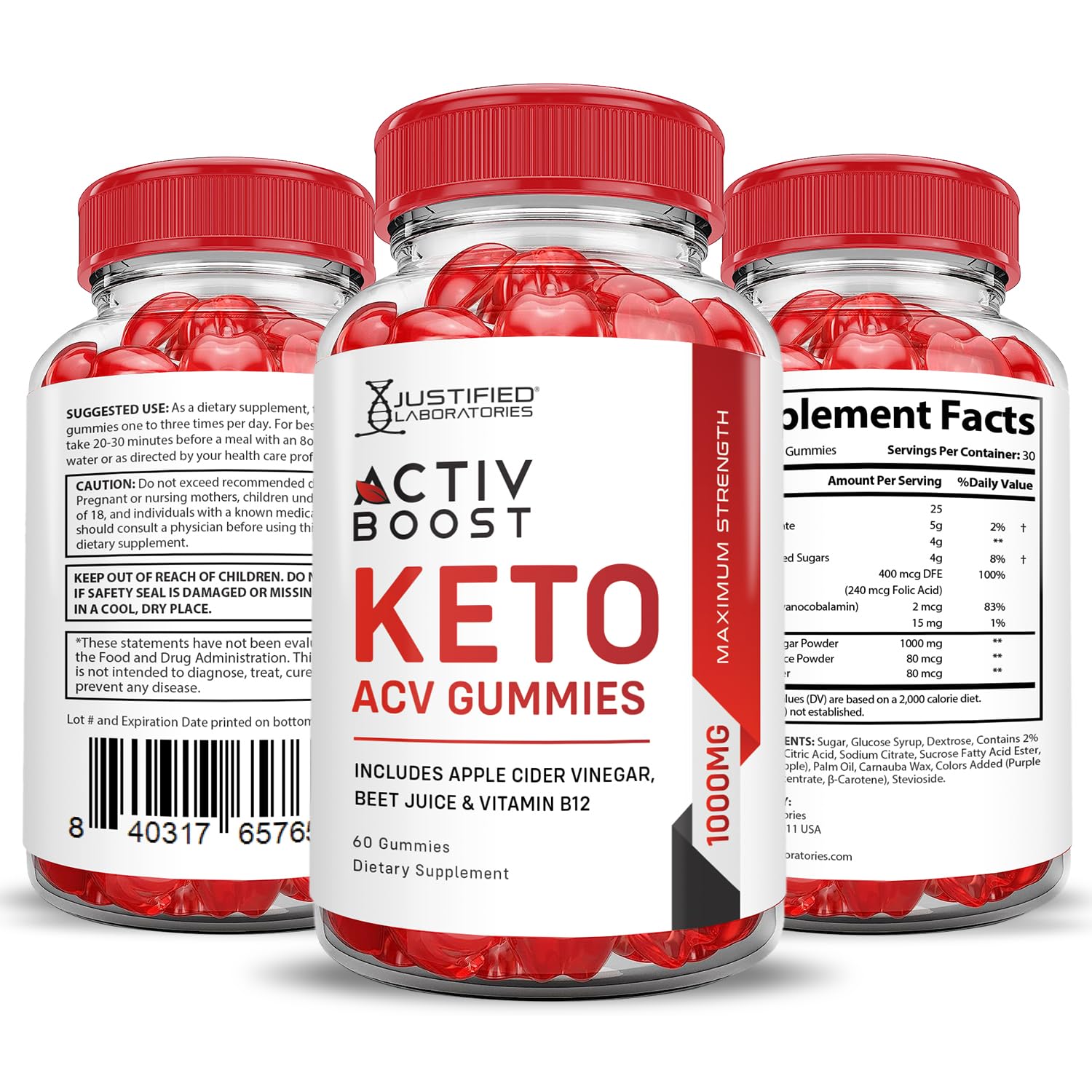 (3 Pack) Activboost Keto ACV Gummies Advanced Formula 1000MG Active Boost Justified Laboratories buy supplements canada