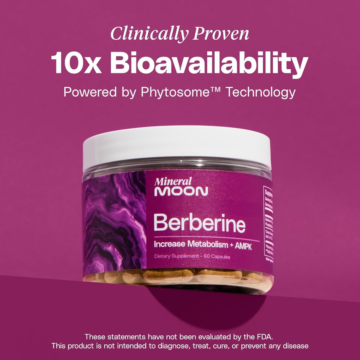 Mineral Moon Premium Berberine Supplement Body Composition, 60 Capsules - with Cissus Quadrangularis & Berberine Phytosome - Supports Overall Wellness Mineral Moon buy supplements canada