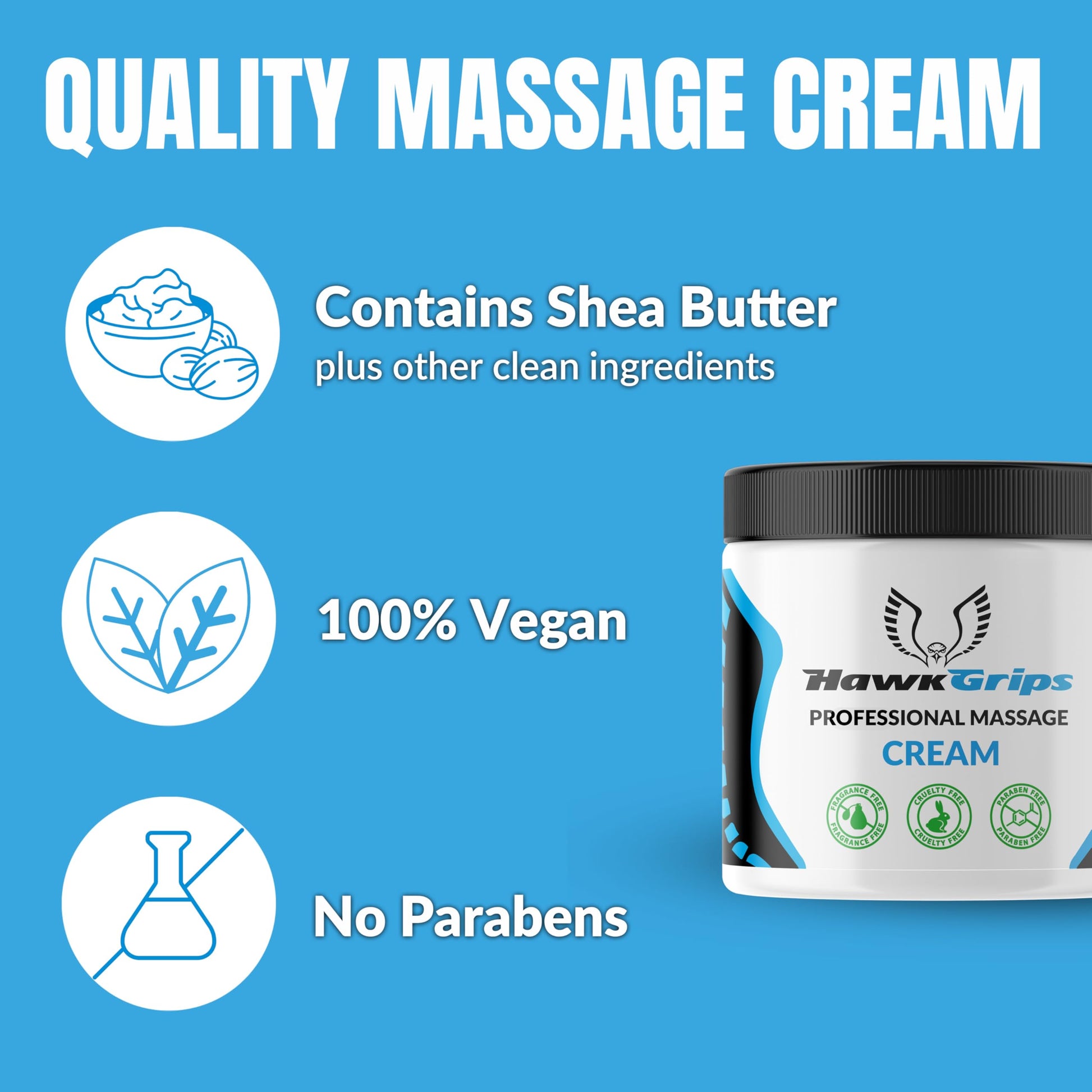 HawkGrips 8oz Massage Emollient and 8oz Massage Cream Bundle, Unscented, IASTM Massage, Cupping Therapy, Whole Body Muscle Cream, Deep Tissue Professional Massage Therapy HawkGrips buy supplements canada