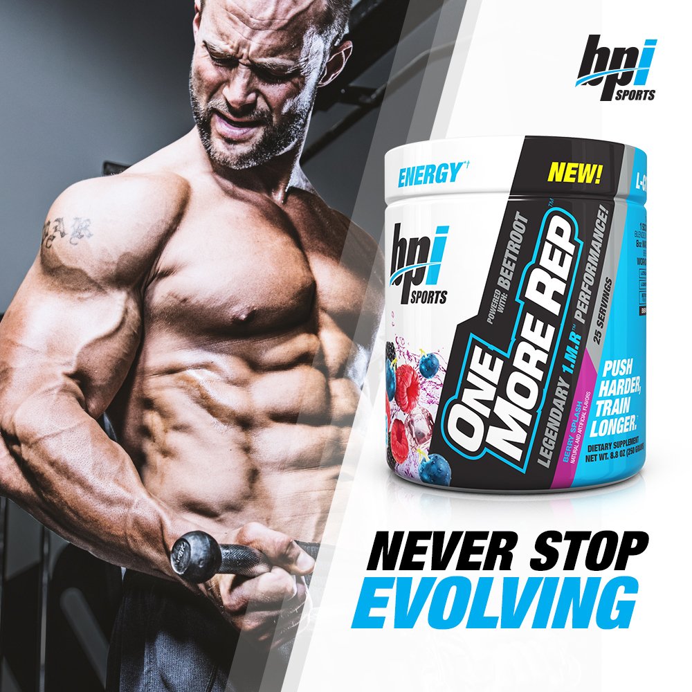 BPI Sports One More Rep Pre-Workout Powder - Increase Energy and Stamina - Intense BPI Sports buy supplements canada