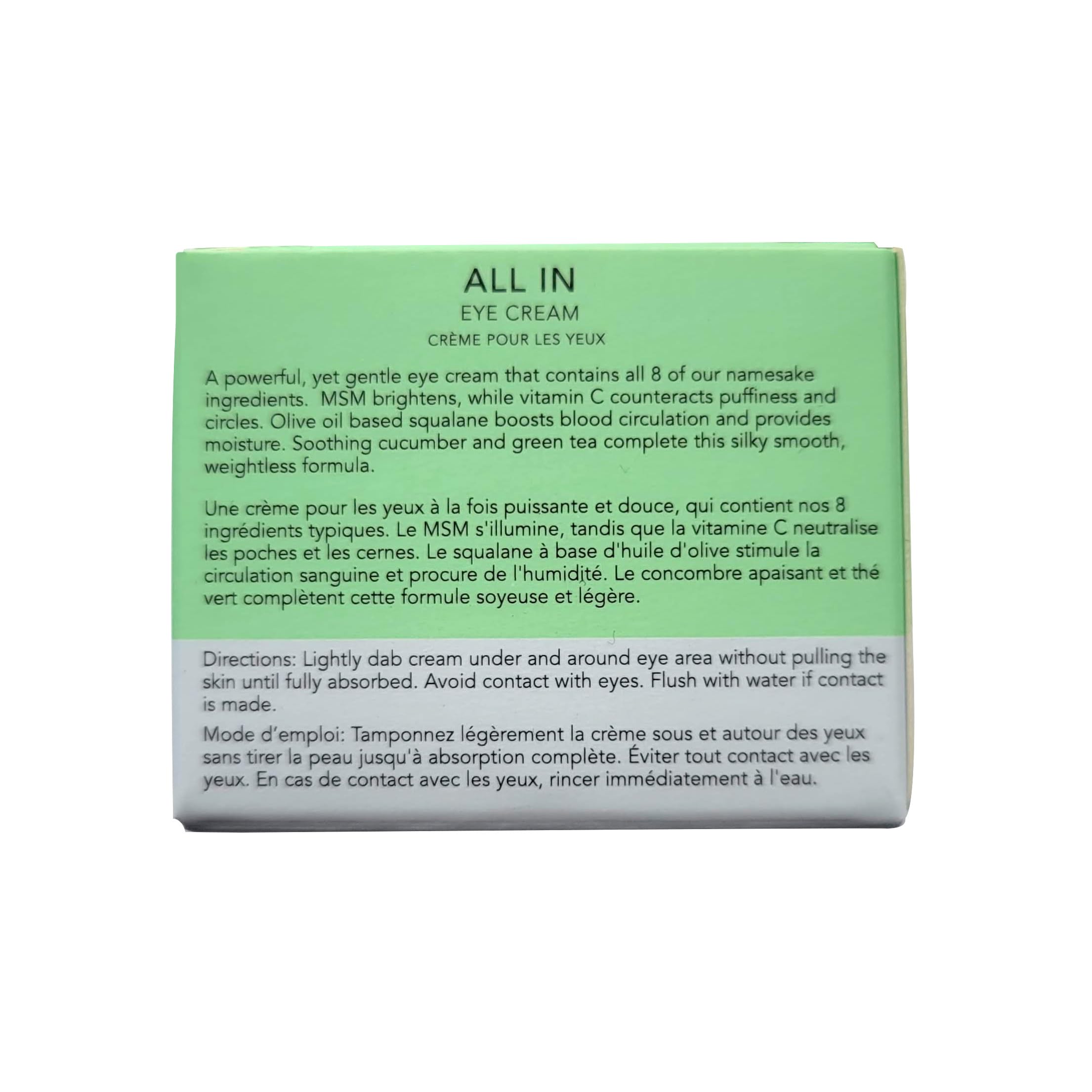 Eight Saints Skin Care All In Eye Cream, Natural and Organic Anti Aging Under Eye Cream to Reduce Puffiness, Wrinkles, and Under Eye Bags, Dark Circles Under Eye Treatment, 0.5 Ounces Eight Saints buy supplements canada