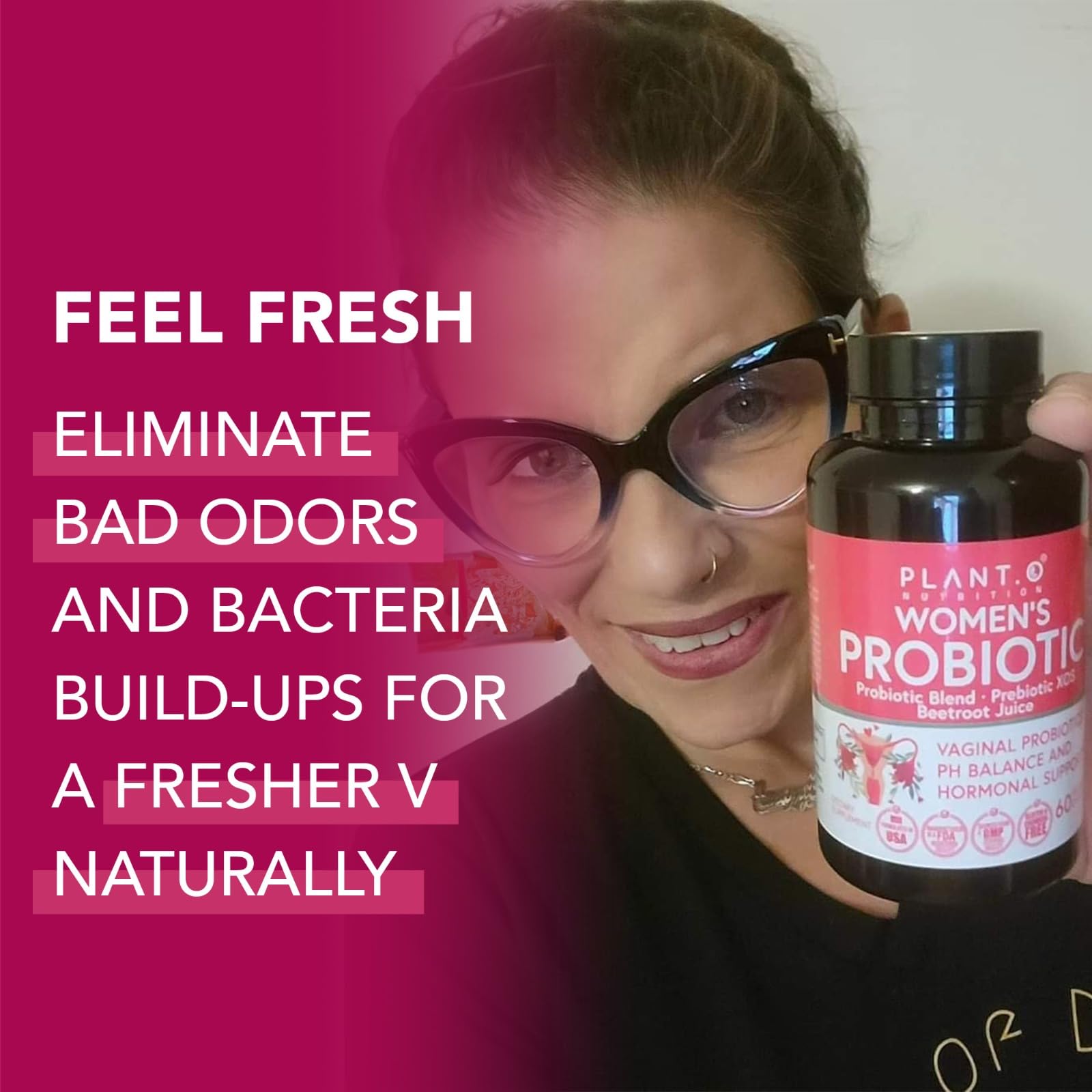PLANT.O NUTRITION Vaginal Probiotics for Women with 4 Lactobacillus Strains Probiotic & Prebiotic Blend PLANT.O NUTRITION buy supplements canada