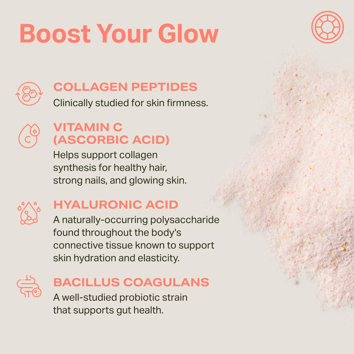 Proper, The Corals Daily Glow Beauty Blend - Nutrient Dense Superfood Powder with Collagen Peptides, Hyaluronic Acid Powder, Vitamin C, and MSM. Hair, Skin, Nail Vitamin Supplement for Women & Men Proper buy supplements canada