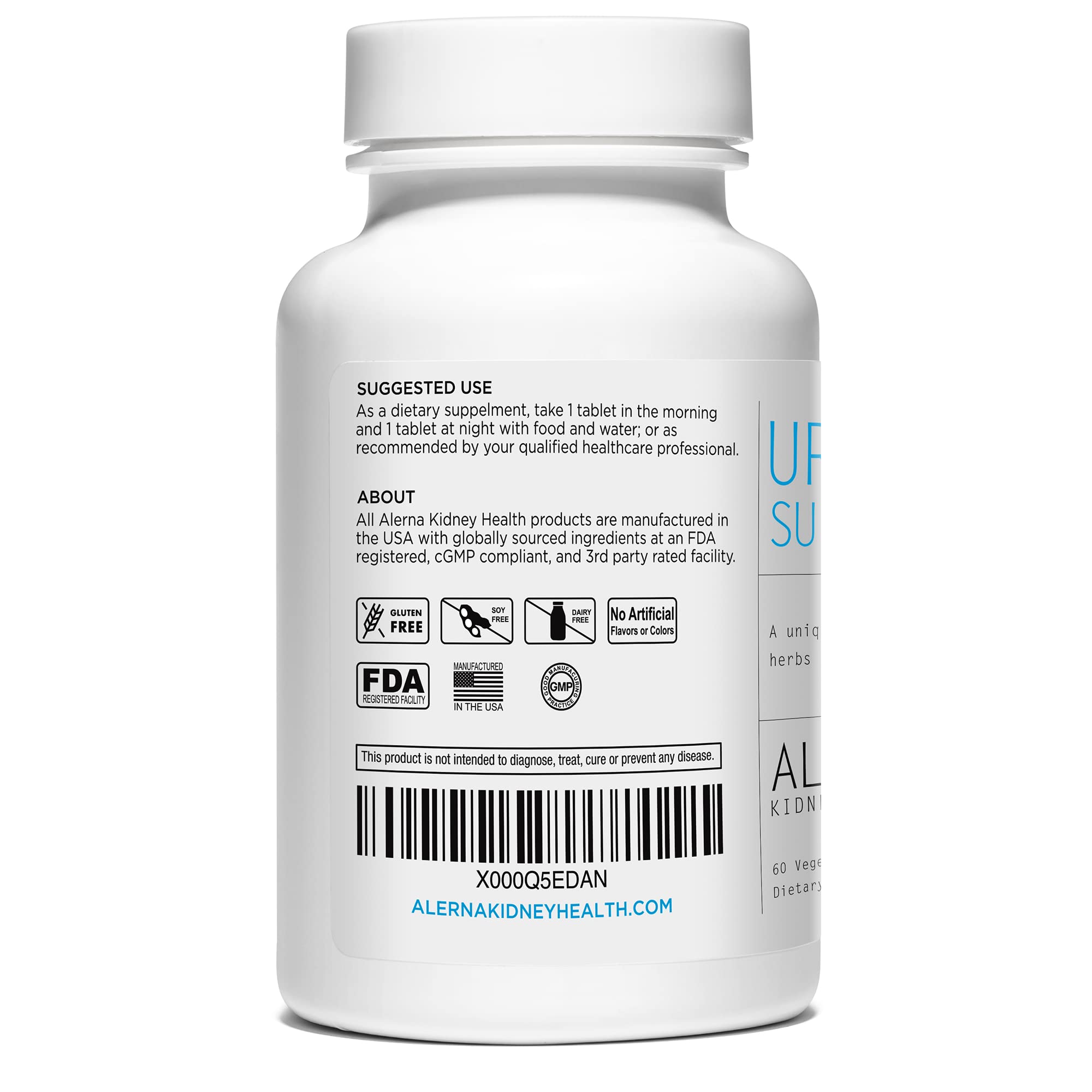 Alerna Kidney Health Uric Acid Support Supplement – Tart Cherry, Celery Seed, Turmeric, Quercetin – 60 Vegetarian Tablets (Pack of 3) Alerna Kidney Health buy supplements canada