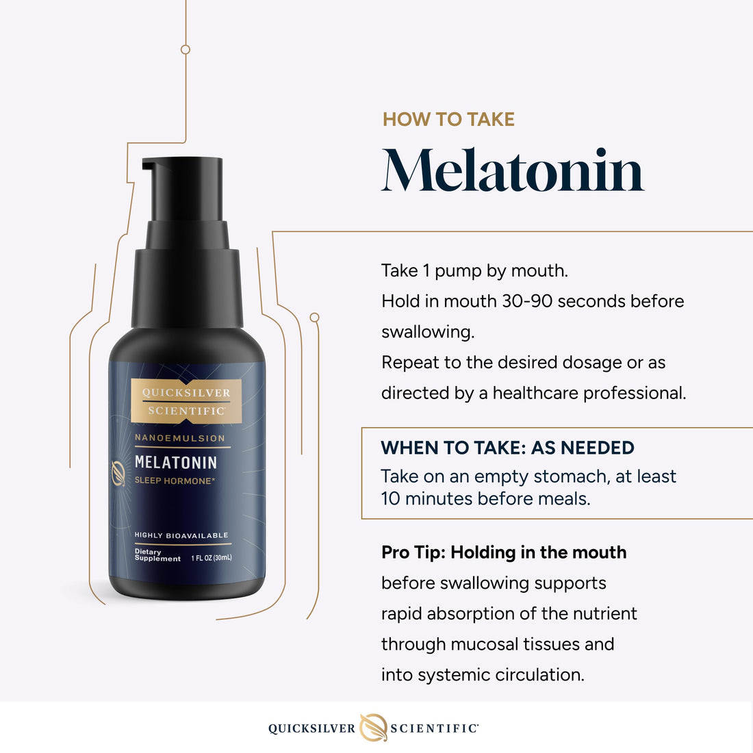 Quicksilver Scientific Liposomal Melatonin - Bedtime, Jet Lag & Immune Support Liquid for Adults - Efficient, Superior Absorption 1mg to Minimize Morning Drowsiness (30 ml) Quicksilver Scientific buy supplements canada