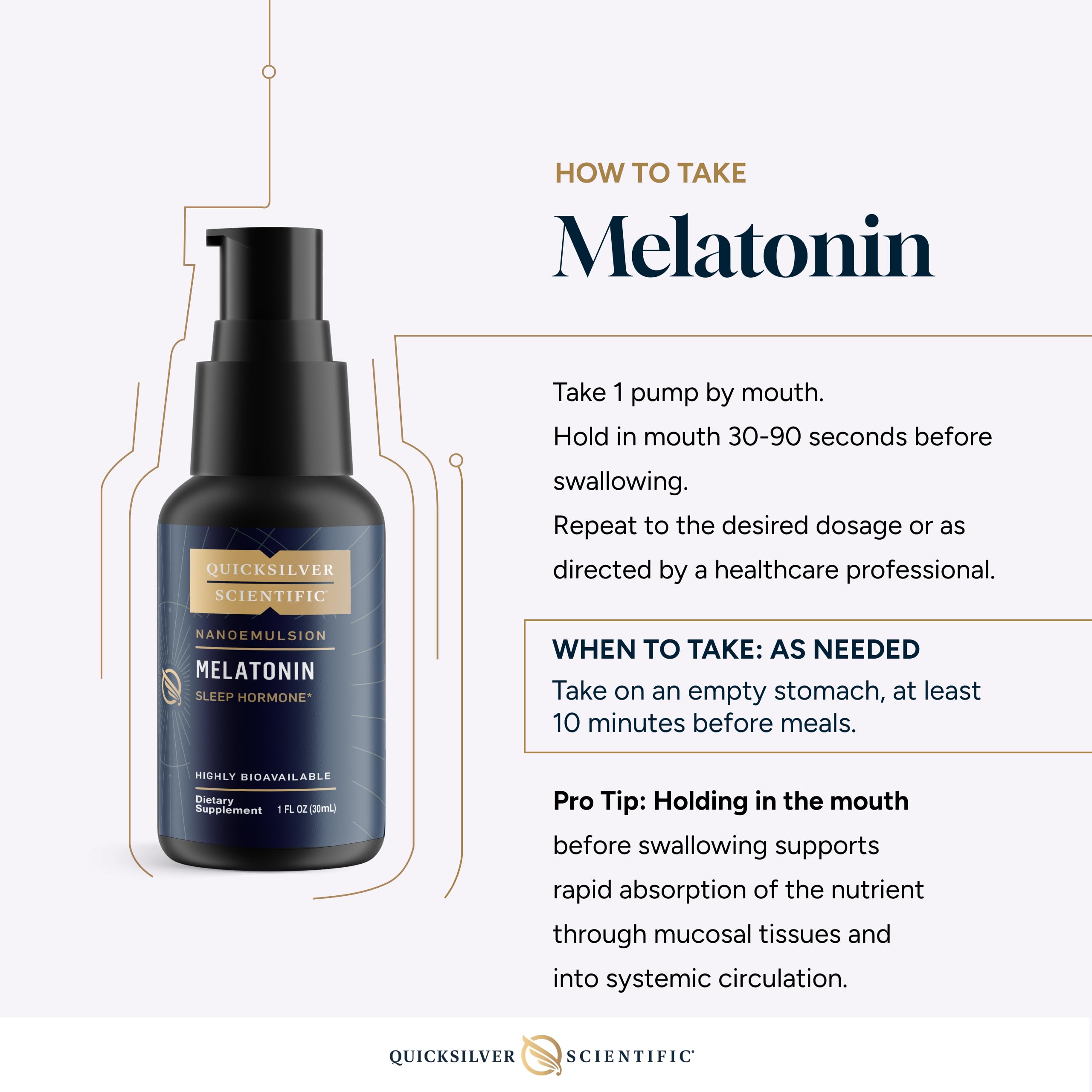 Quicksilver Scientific Liposomal Melatonin - Bedtime, Jet Lag & Immune Support Liquid for Adults - Efficient, Superior Absorption 1mg to Minimize Morning Drowsiness (30 ml) Quicksilver Scientific buy supplements canada