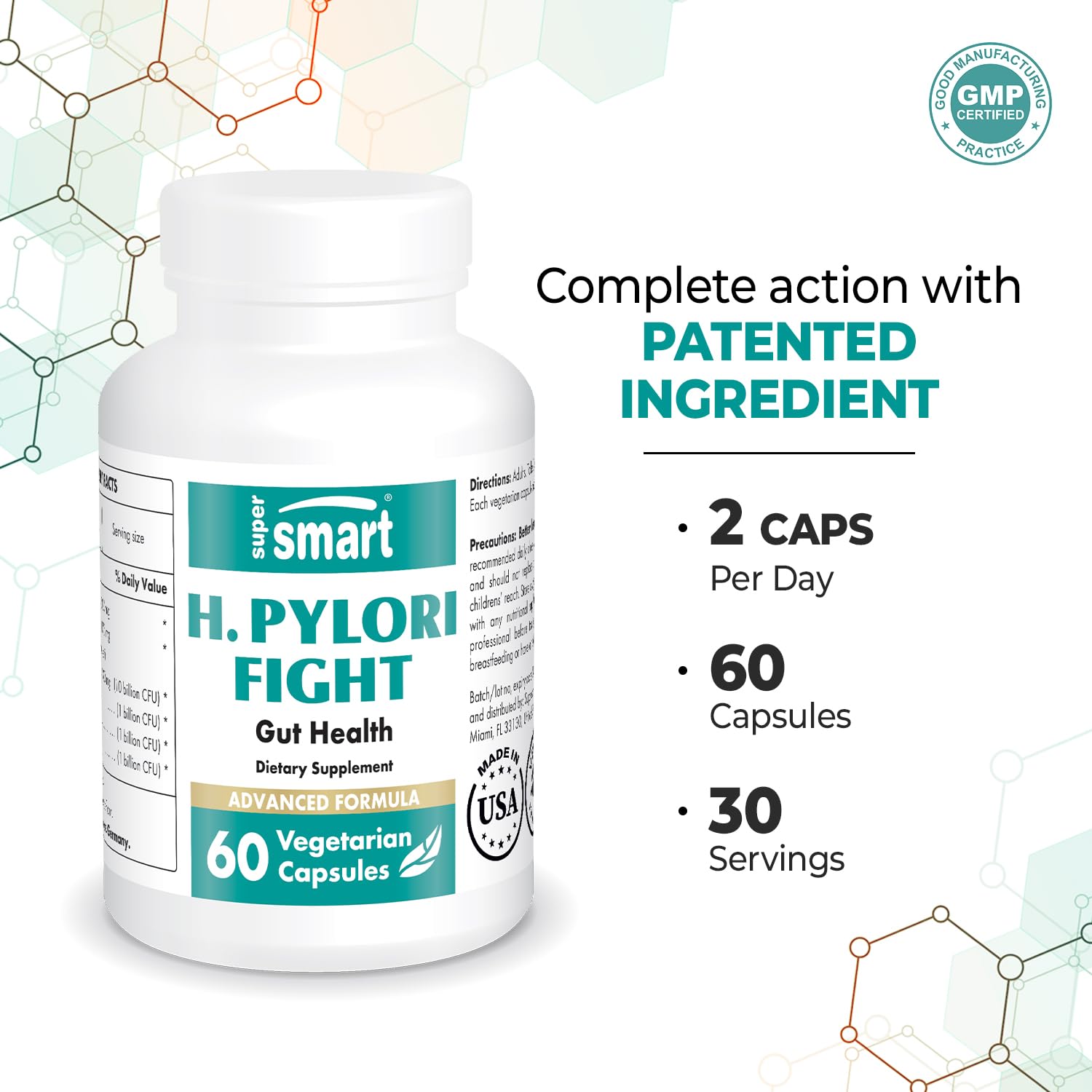 Supersmart - H. Pylori Fight Advanced Formula (Mastic Gum, Probiotics & Prebiotic) Supersmart buy supplements canada
