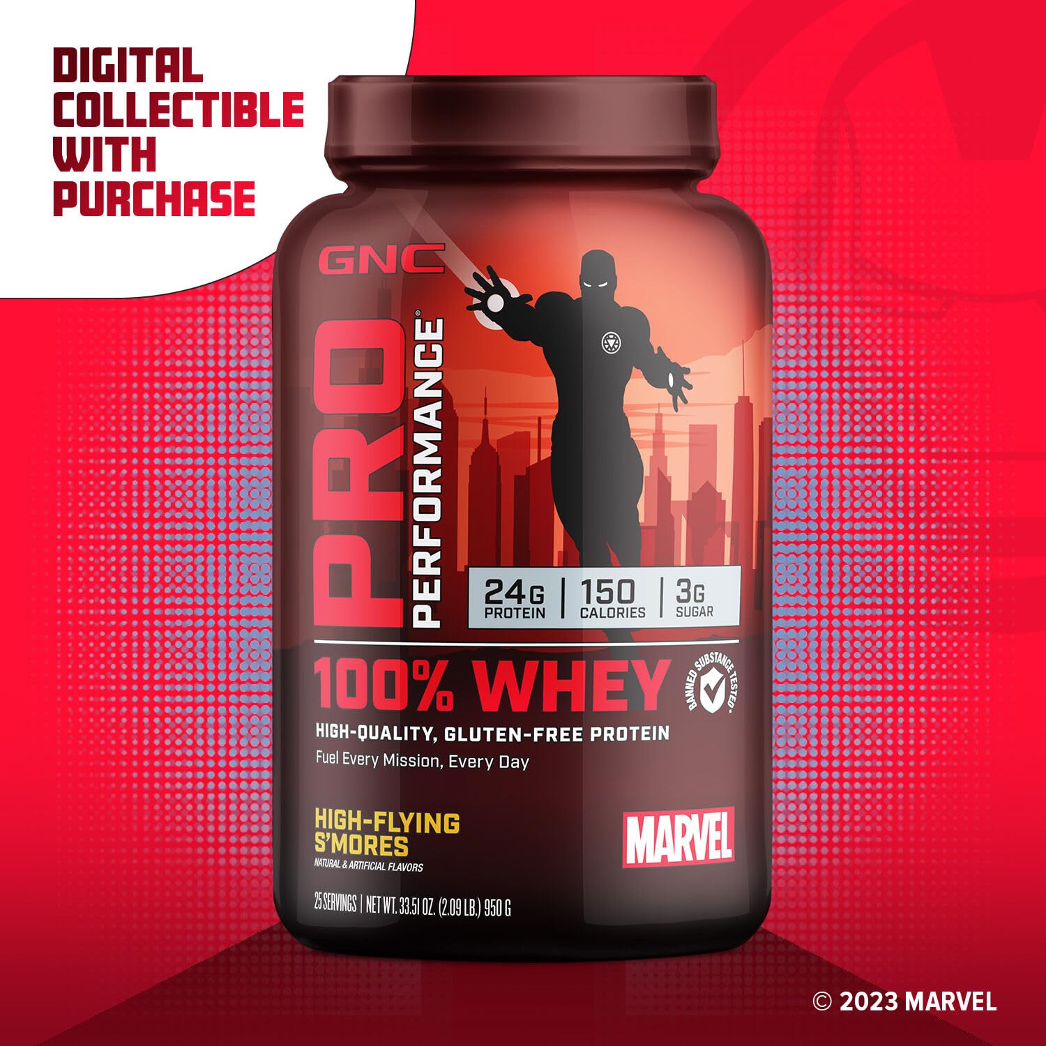 GNC Pro Performance 100% Whey - Marvel: High-Flying S'Mores - 25 Servings GNC buy supplements canada