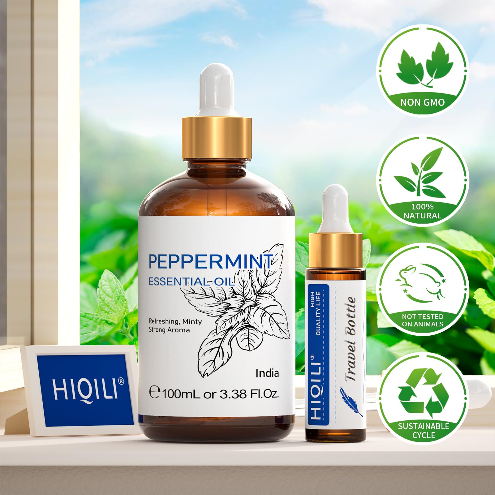 HIQILI Peppermint Essential Oil, 100% Pure Natural for Diffuser, Hair, Massage, Add to Spray HIQILI buy supplements canada