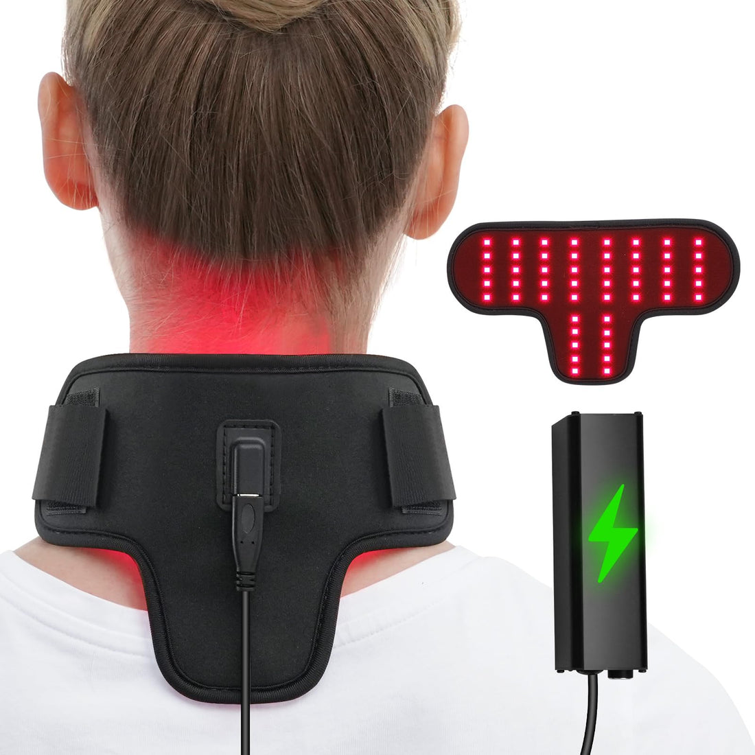 Rechargeable Red Light Therapy Neck Shoulder, Infrared Light Therapy for Body Pain Relief, Portable Red Light EnjoYield buy supplements canada