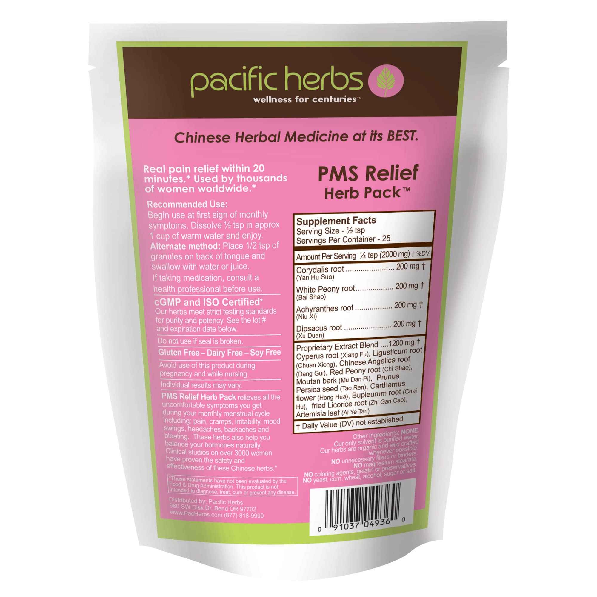 Pacific Herbs Natural PMS Relief Herb Extract Pacific Herbs buy supplements canada