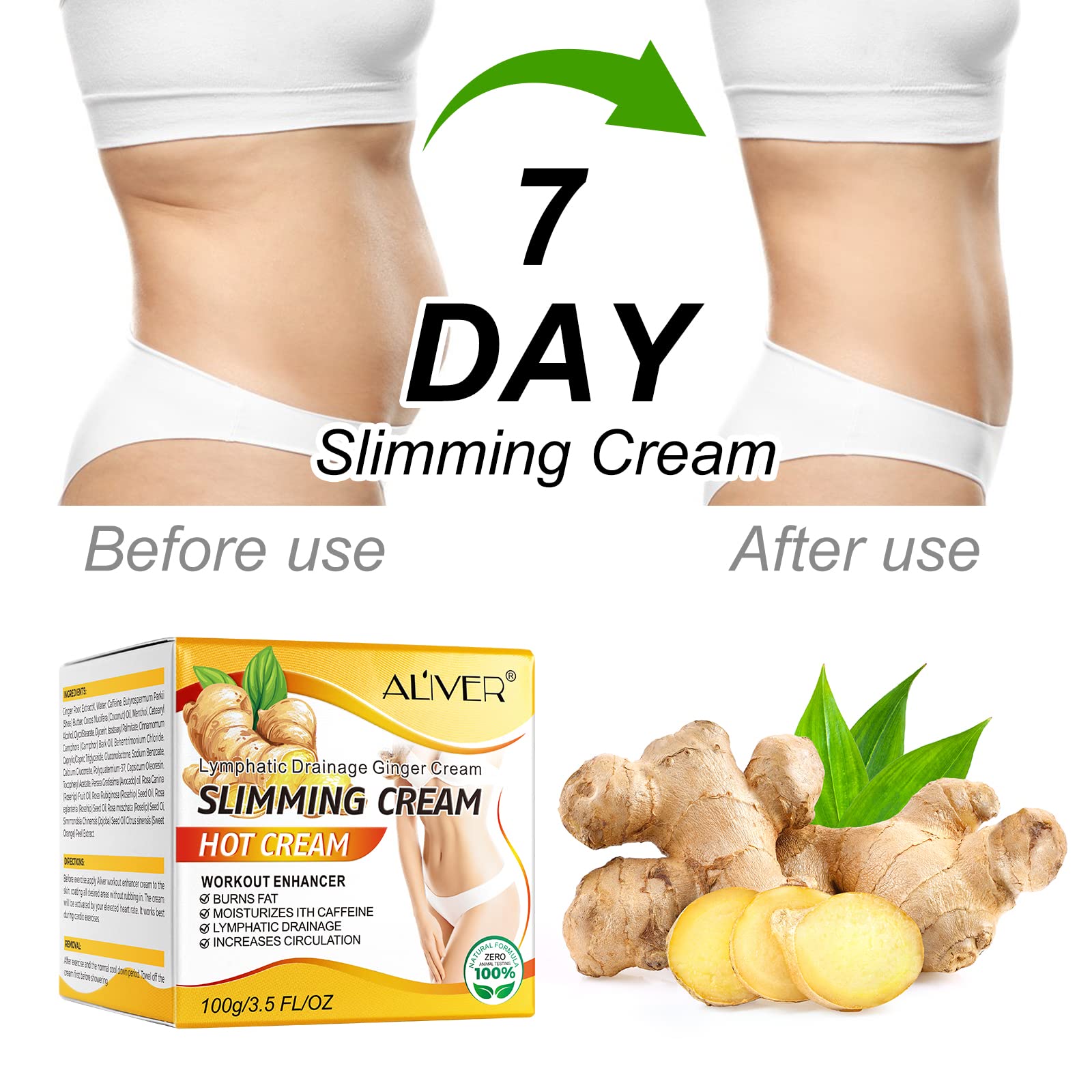VOGSIG Anti Cellulite Slimming Cream Gel, Hot Cream, Ginger Fat Burning Weight Loss Full VOGSIG buy supplements canada