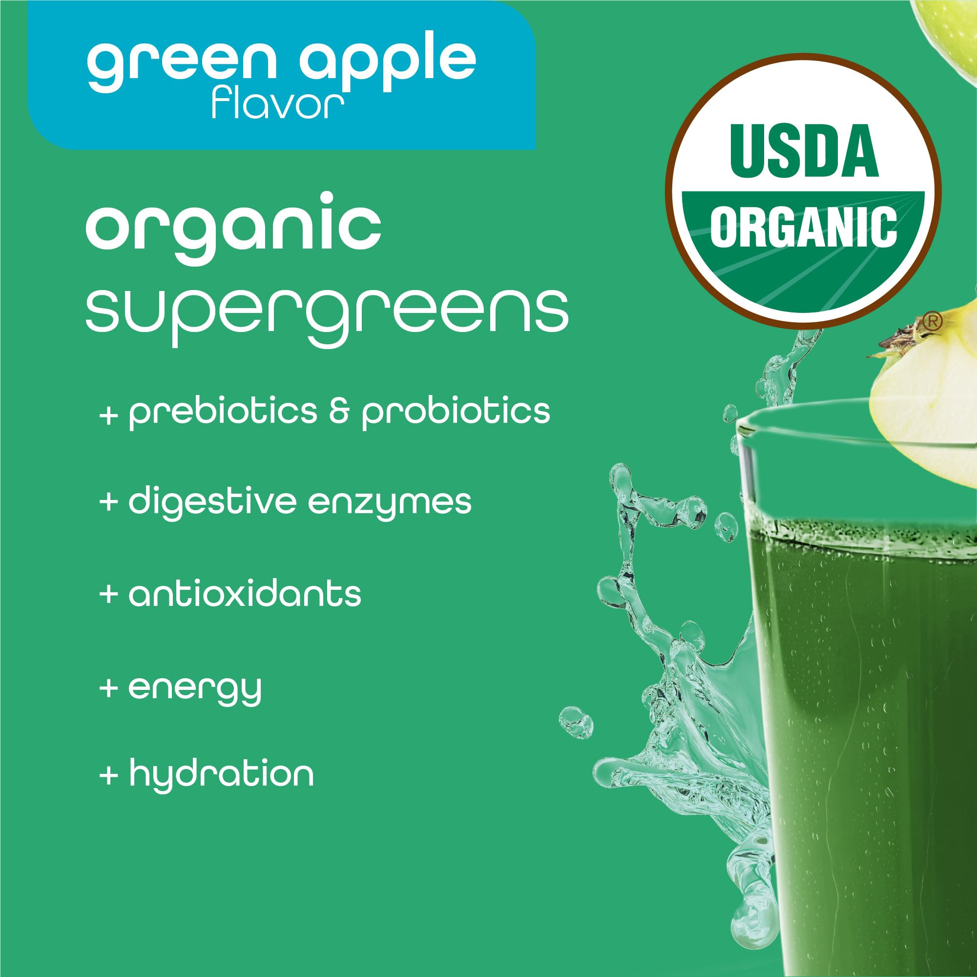 Zena Nutrition Organic Super Greens Energy & Hydration Powder, 70+ Superfoods, 0 Sugar, 5G Fiber, Spirulina, Chlorella, Prebiotics/Probiotics, Natural Caffeine + Electrolytes, 40 Drink Mix Packets Zena Nutrition buy supplements canada