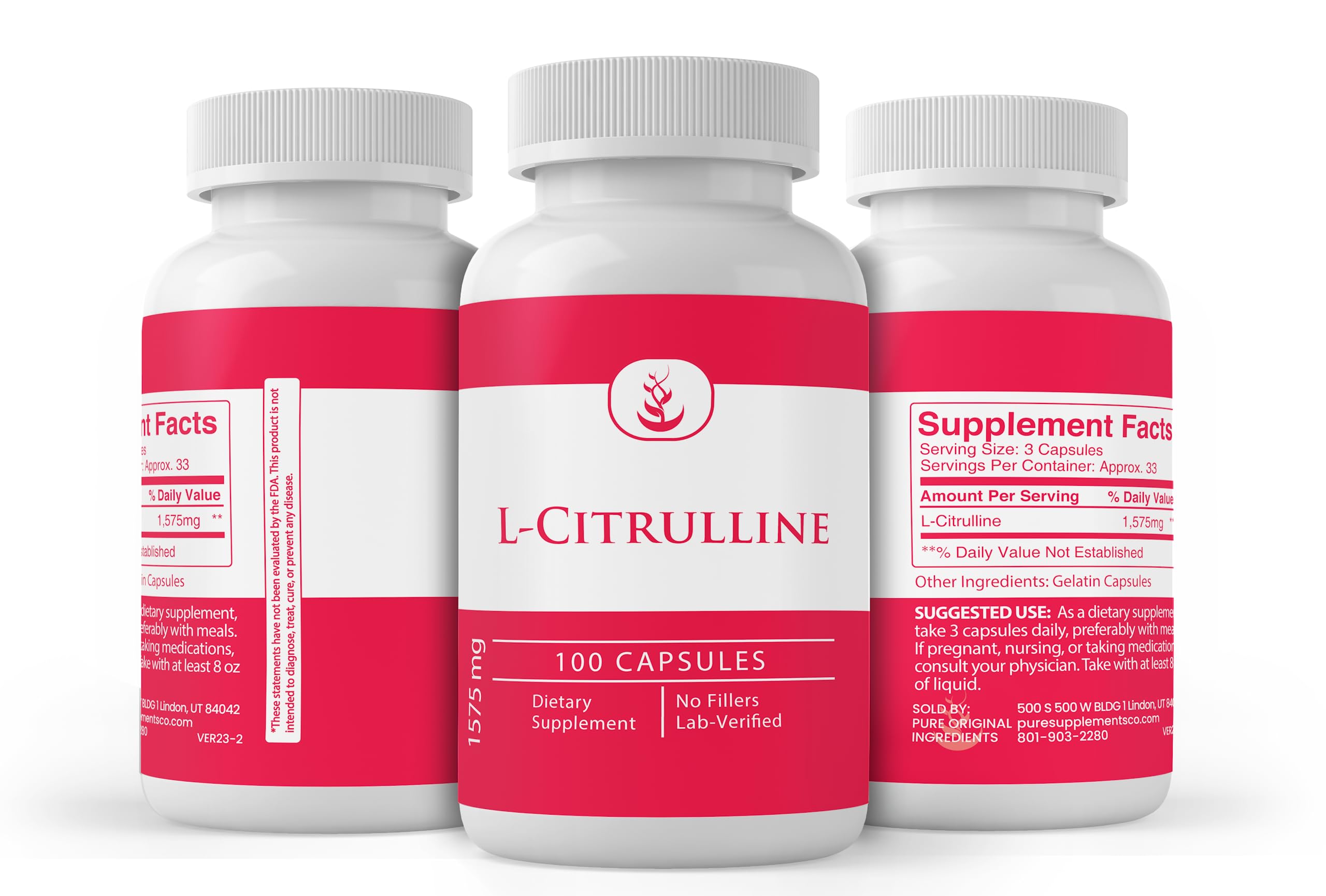 Pure Original Ingredients L-Citrulline, (100 Capsules) Always Pure, No Additives Or Fillers PURE ORIGINAL INGREDIENTS buy supplements canada