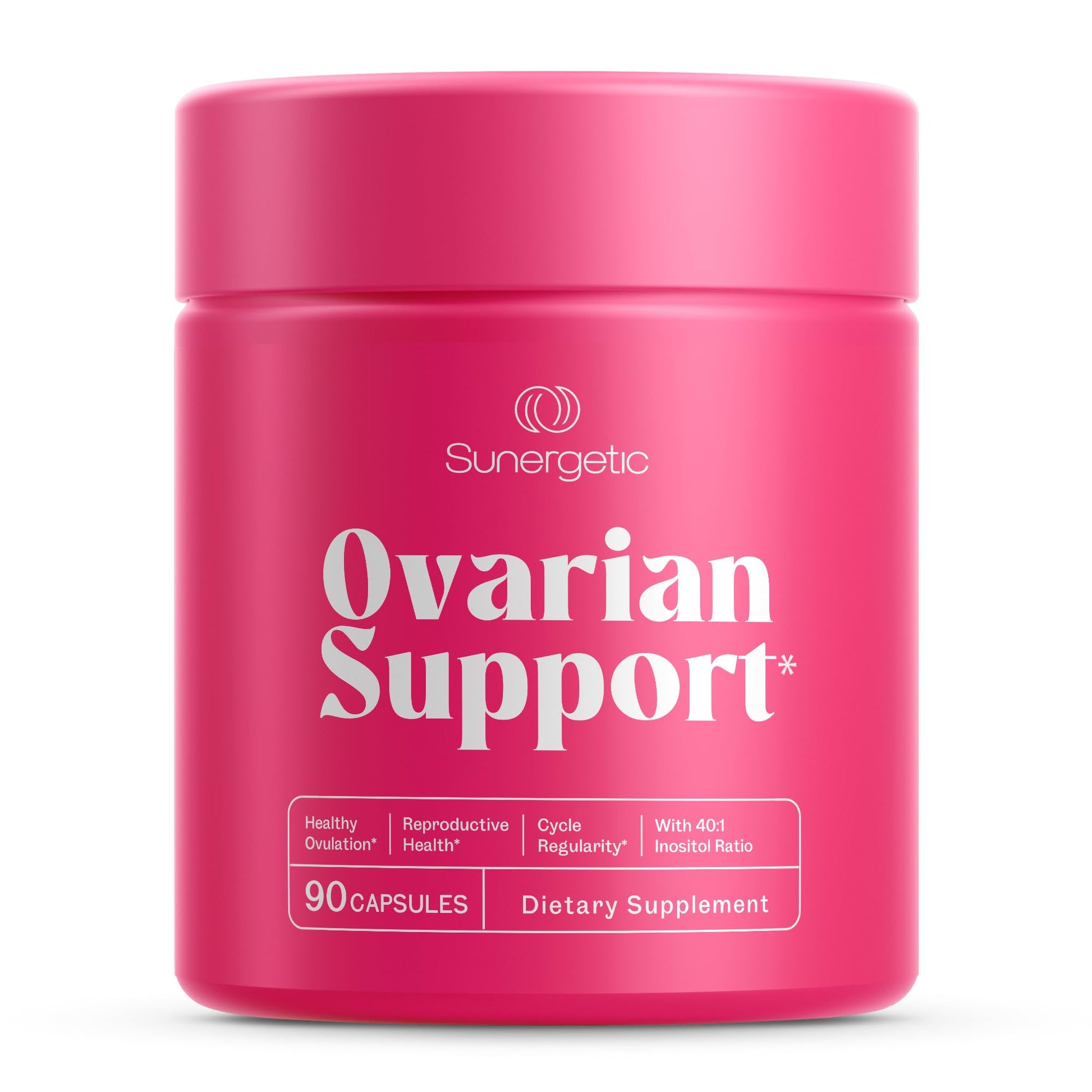 Premium Ovarian Health Support Supplement – Hormone Balance, Ovulation & Cycle Regularity - Myo-Inositol & D-Chiro Inositol Supplement for Women – 40:1 Inositol Ratio With Folate & DIM – 90 Capsules Sunergetic buy supplements canada