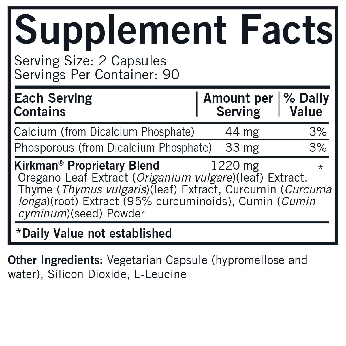 Kirkman CD-Herbal - Hypoallergenic -180 Vegetarian Capsules Kirkman buy supplements canada