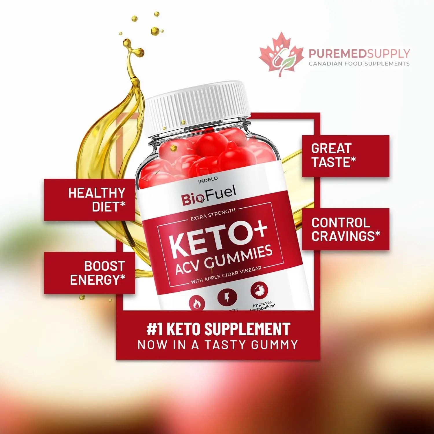 (3 Pack) Bio Fuel Keto ACV Gummies - Advanced Formula BioFuel Keto Plus ACV Gummies Apple Cider Vinegar Bio Fuel ACV, Weight Management Gummies Dietary Supplement Reviews Men Women (180 Gummies) Indelo buy supplements canada