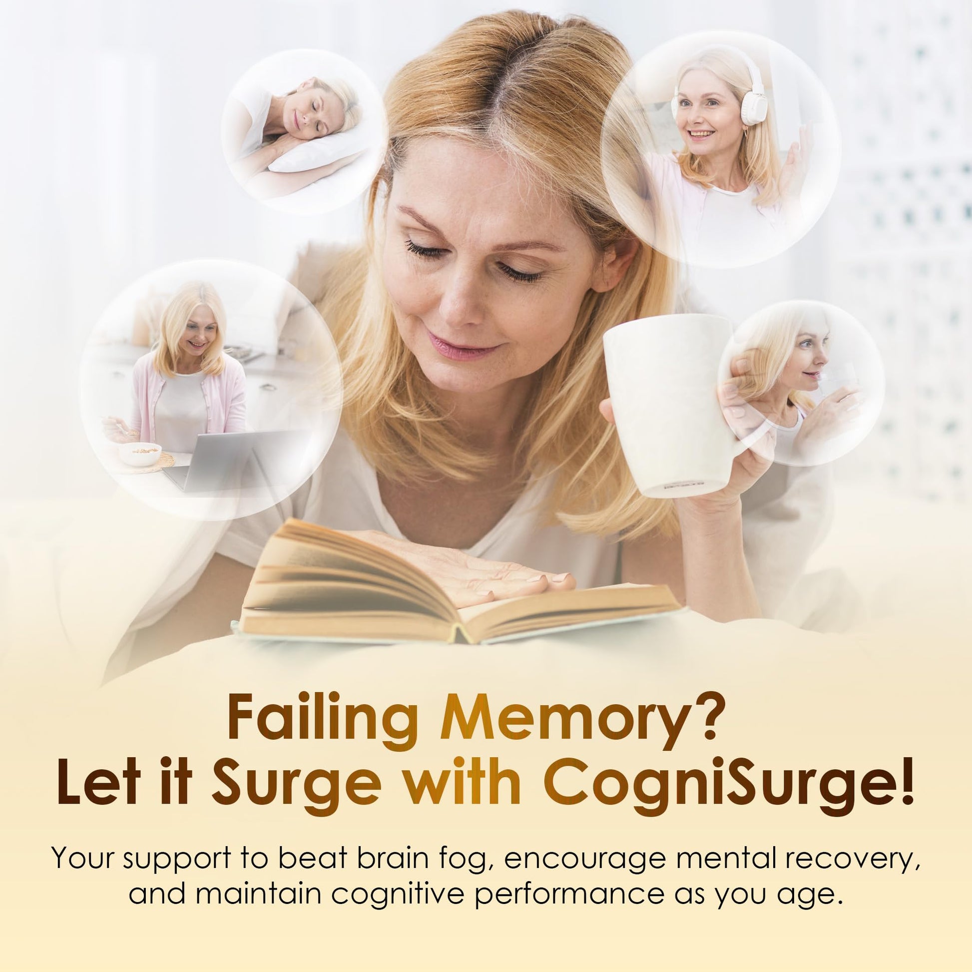 Nutraville CogniSurge Nootropics Brain Support Supplement for Memory and Focus - Nature-Powered Lion's Mane Supplement Capsules with Shilajit - No Caffeine or Stimulants - 30 Servings Nutraville buy supplements canada
