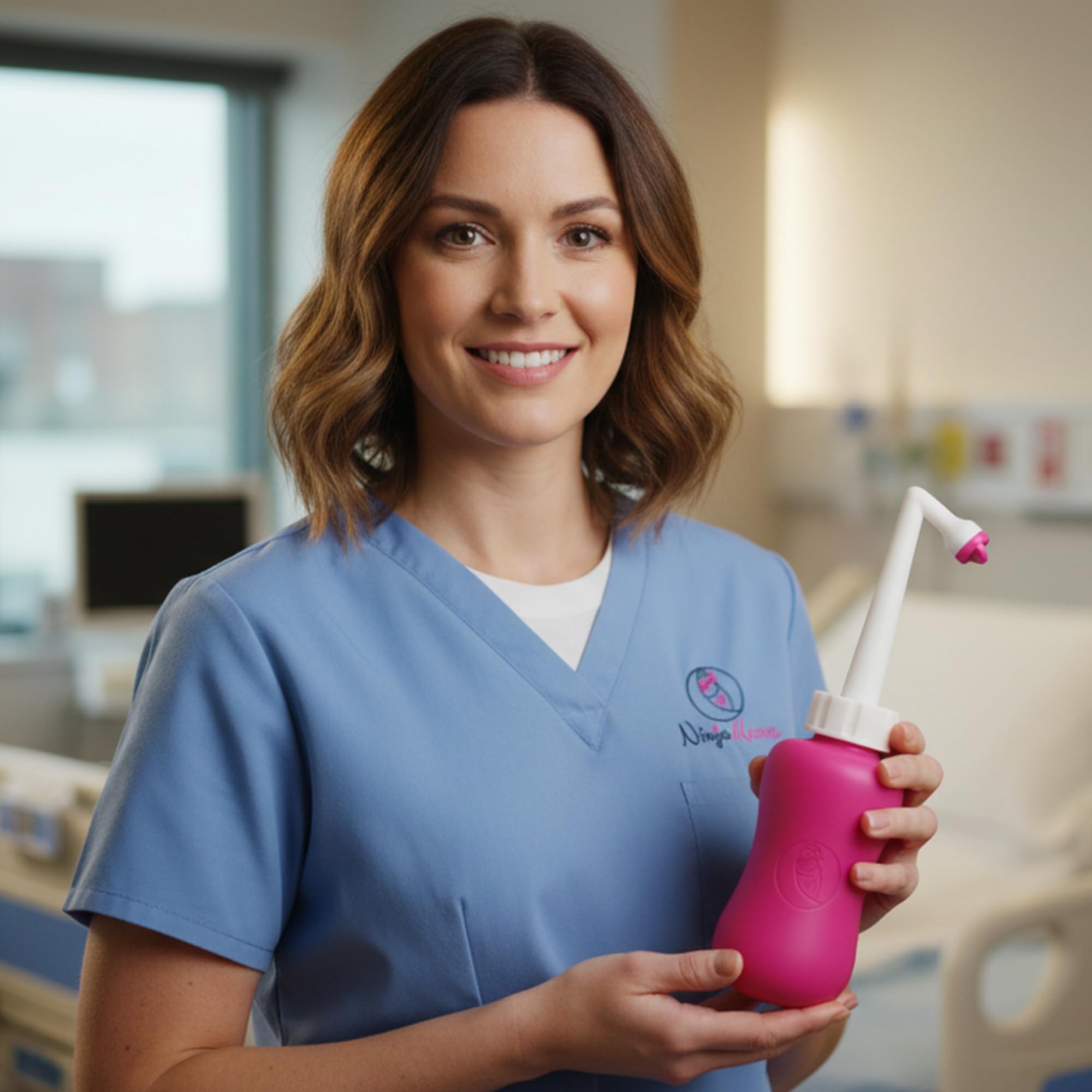 Ninja Mama Peri Bottle for Postpartum Care Post Partum Essentials for Pain Relief, Tears & Hemorrhoids After Birth Portable Perineal Bottle with Angled Spout Labor & Delivery Hospital Bag. (355ml) Ninja Mama buy supplements canada