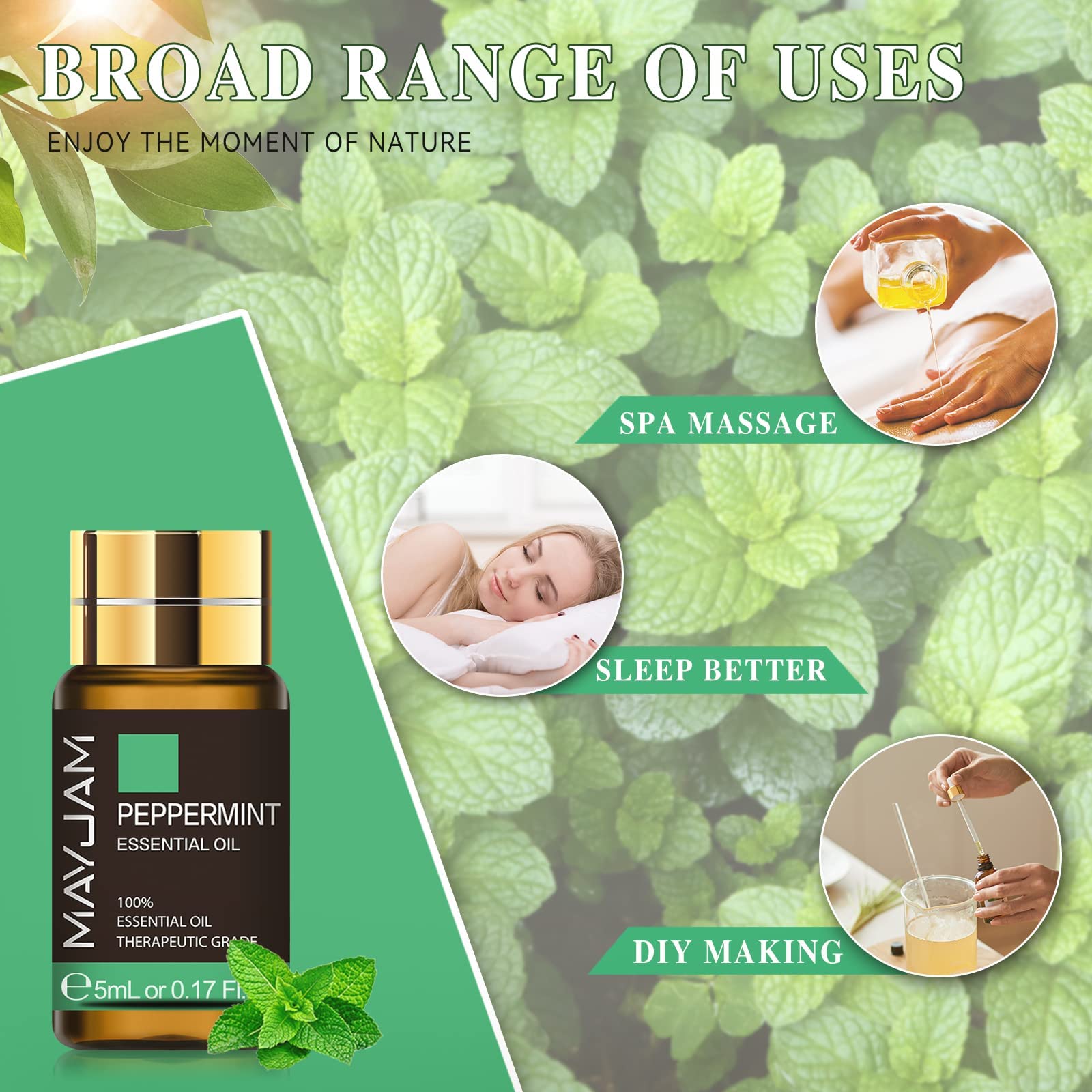 MAYJAM Tea Tree 20 Pcs Pure Essential Oil Gift Set, for Diffuser, Humidifiers, Skin Care, Massage MAYJAM buy supplements canada