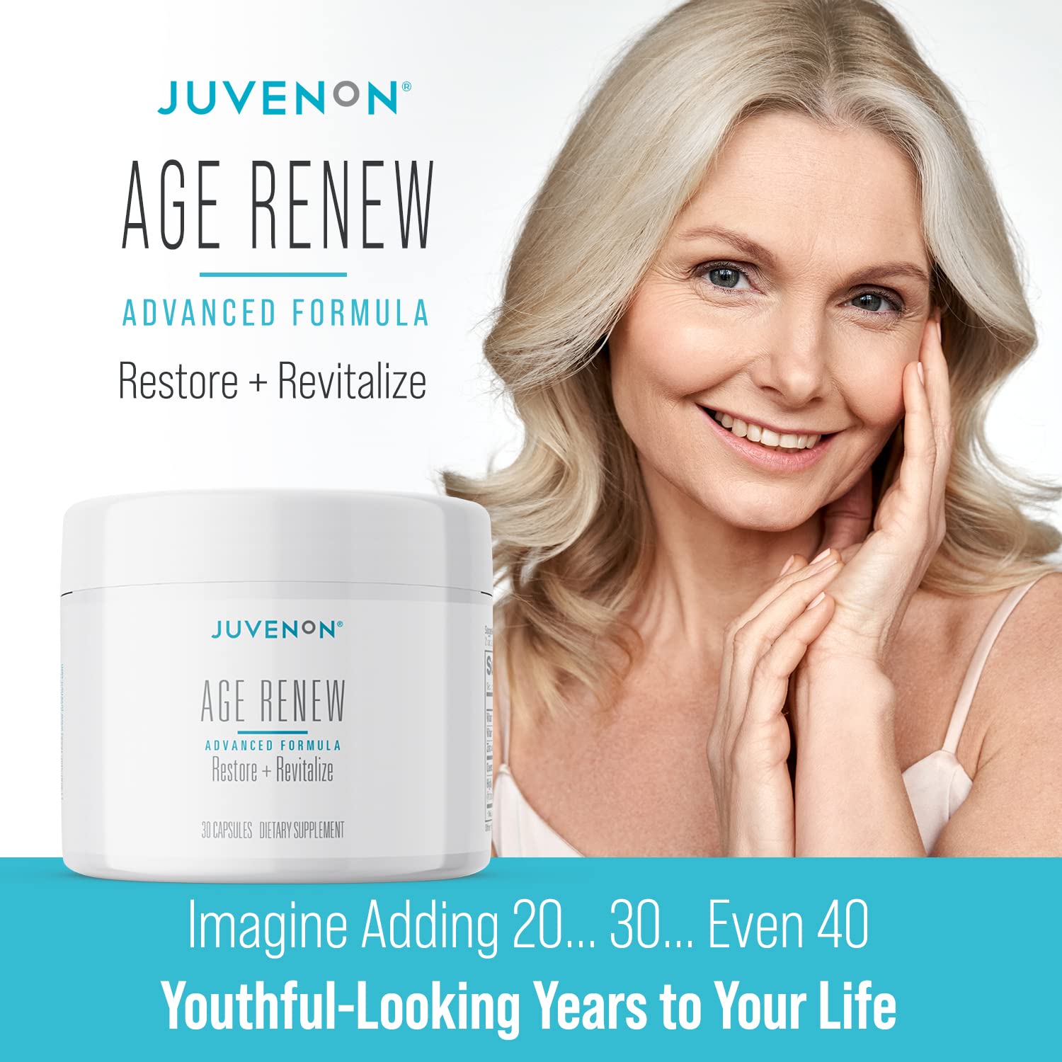 Juvenon AgeRenew Beta Glucan Anti Aging Immunity Support Supplement, Beta Glucan with Zinc Quercetin for Immune Defense Boost Juvenon buy supplements canada