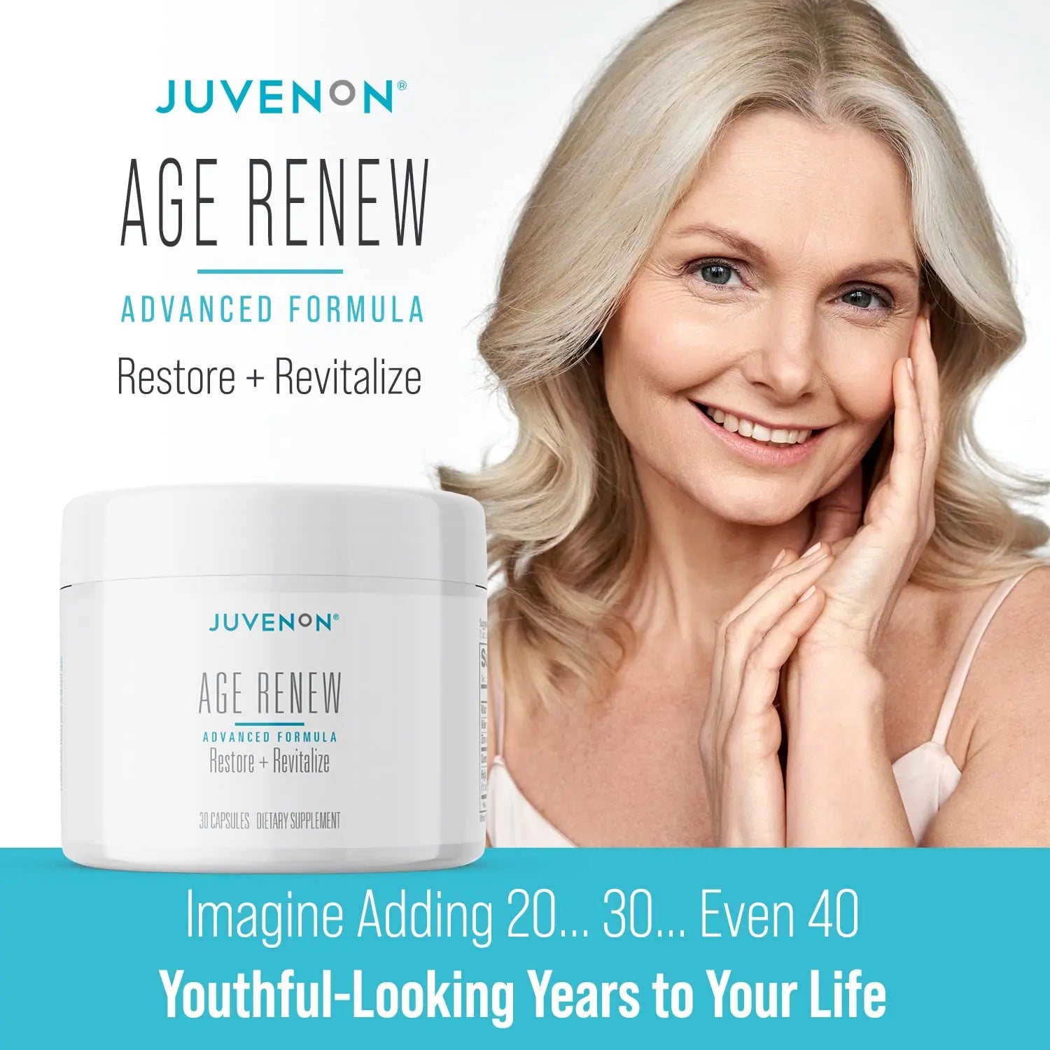 Juvenon AgeRenew Beta Glucan Anti Aging Immunity Support Supplement, Beta Glucan with Zinc Quercetin for Immune Defense Boost Juvenon buy supplements canada