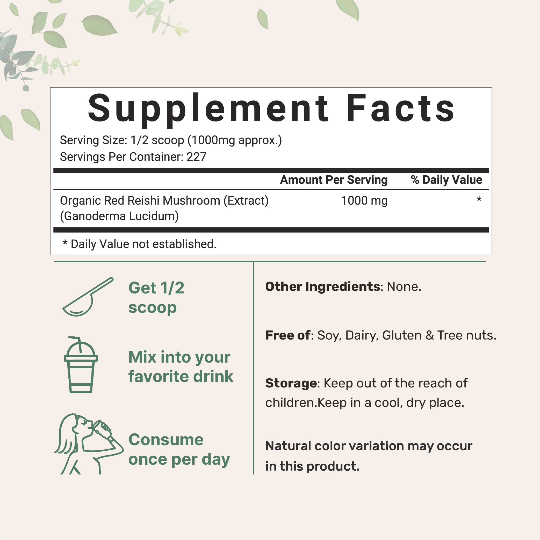 Micro Ingredients Sustainably US Grown, Organic Reishi Mushroom Powder, 8 Ounce Micro Ingredients buy supplements canada