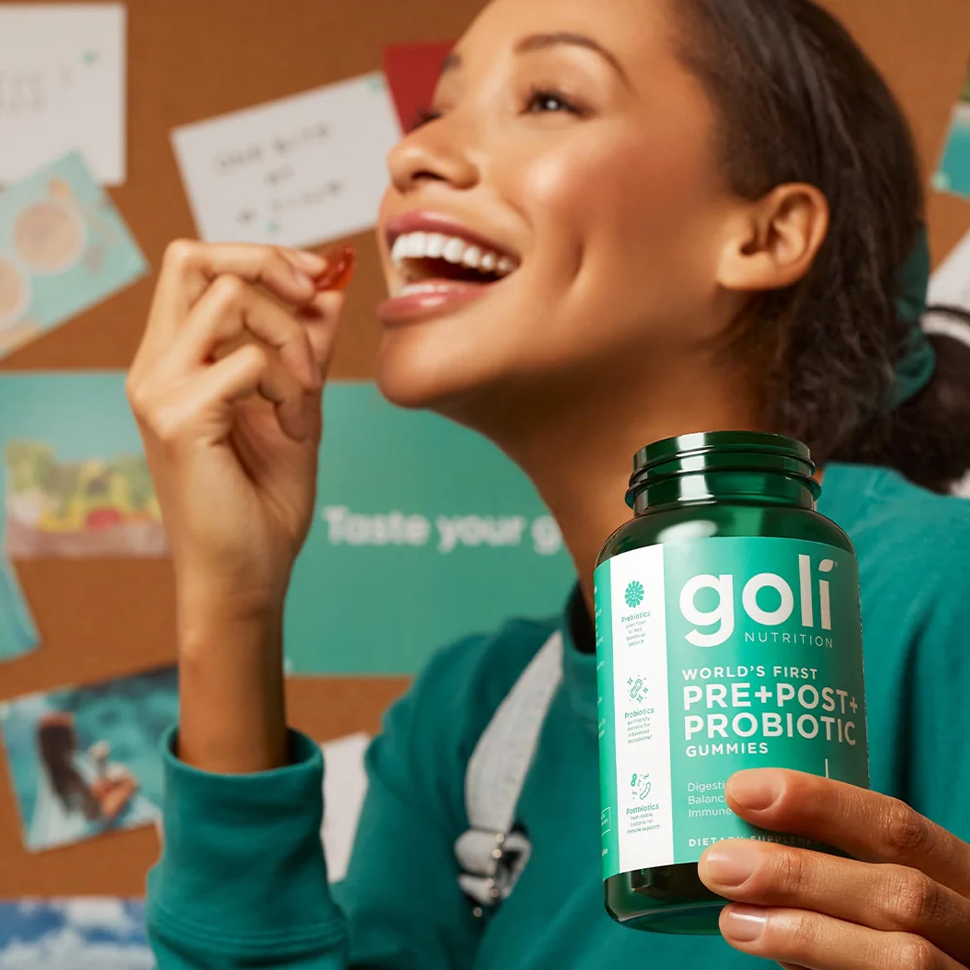 Goli Pre Pro Postbiotic Gummies - Worlds First 3-in-1 Formula with DE111 Probiotics, XOS Prebiotics, MCC1849 Postbiotics - Vegan, Non-GMO, Gluten-Free Goli buy supplements canada