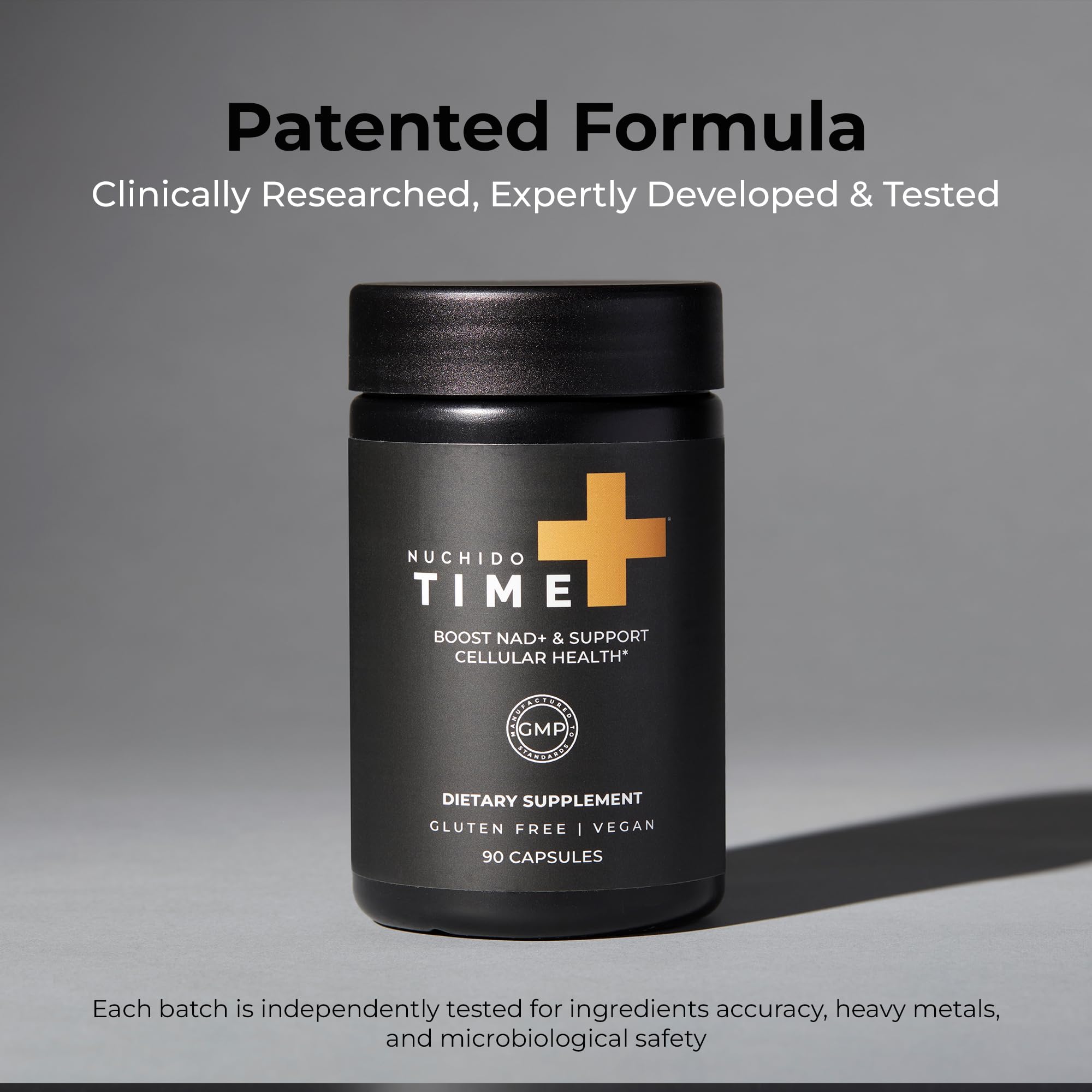 Nuchido Time+ NAD Supplement for Men & Women - Advanced Formula for Healthy Aging, Energy, Focus, Cellular Health & Longevity - Nicotinamide, Alpha Lipoic Acid, Quercetin - 90 Capsules Nuchido Time+ buy supplements canada