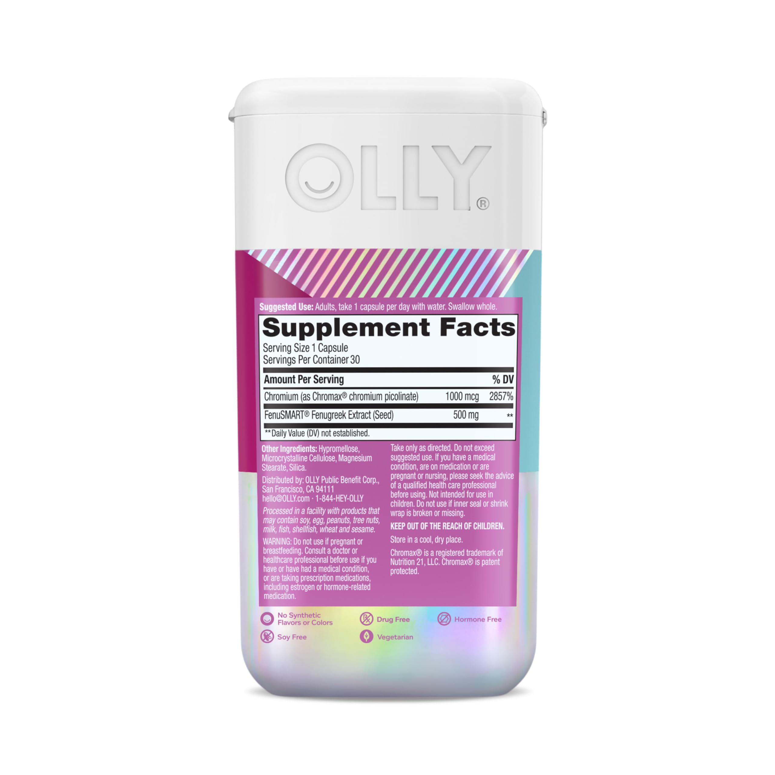 OLLY Balanced Perimeno Capsules, Supports Hormonal Balance, Mood & Metabolism During Perimenopause,* Fenugreek Extract, Chromium, 30 Day Supply - 30 Count OLLY buy supplements canada