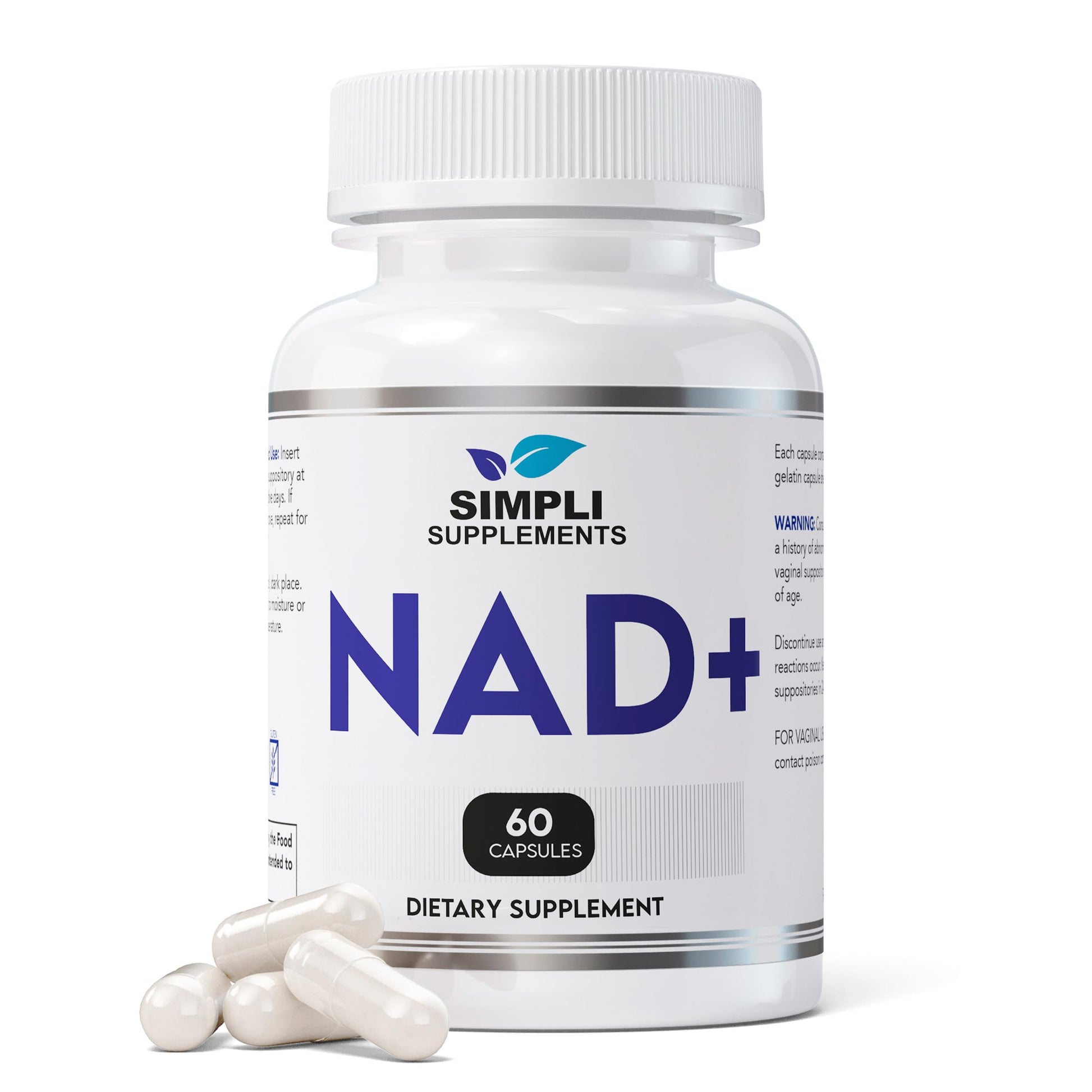 NAD Supplement for Anti-Aging and Cell Regeneration | NAD Booster 500mg Per Serving | NMN Supplement Alternative | Similar to Nicotinamide Riboside | 60 Capsules (30 Day Supply) Simpli Supplements buy supplements canada