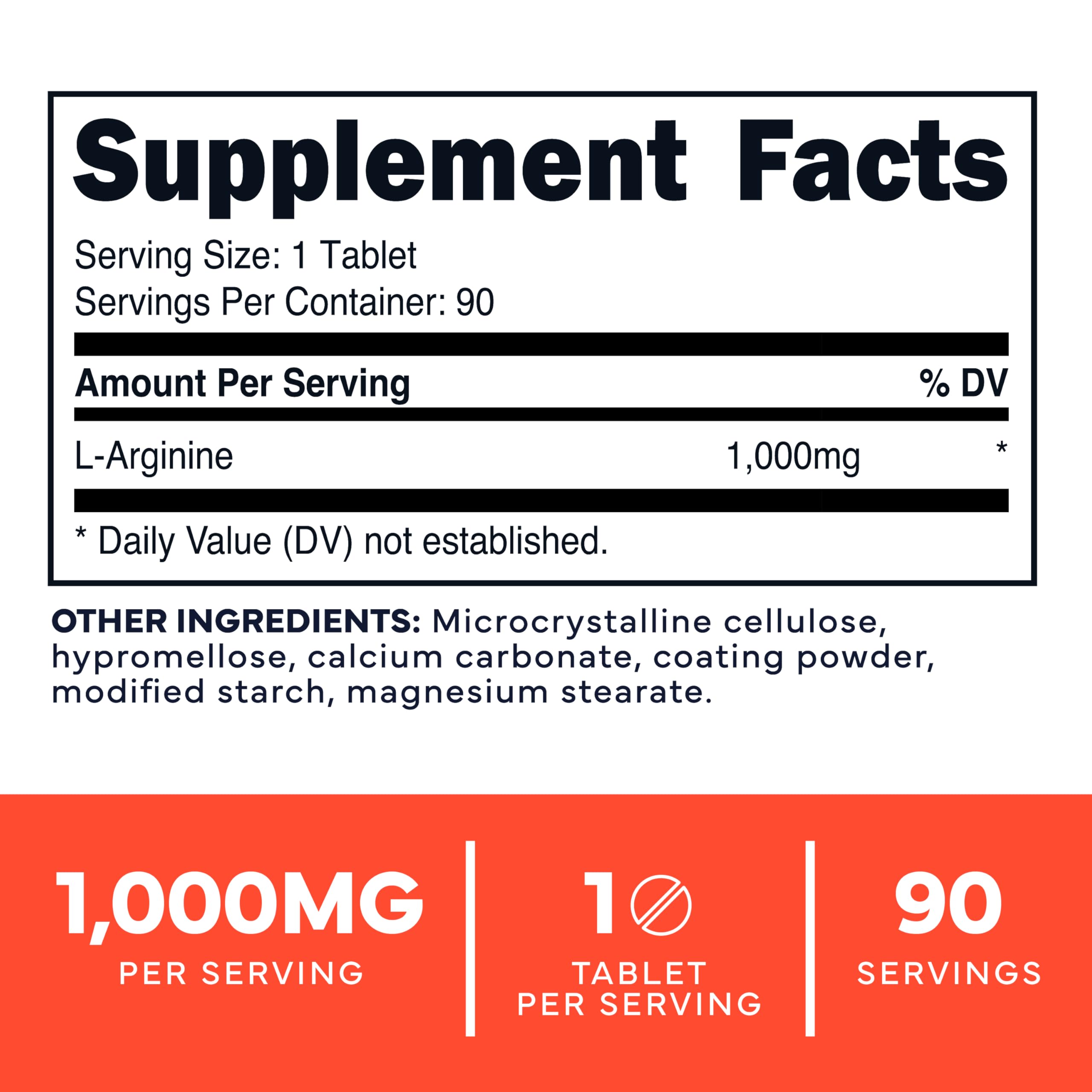 Type Zero L-Arginine 90 Tablets 1,000 mg per Serving - Non-GMO Type Zero buy supplements canada