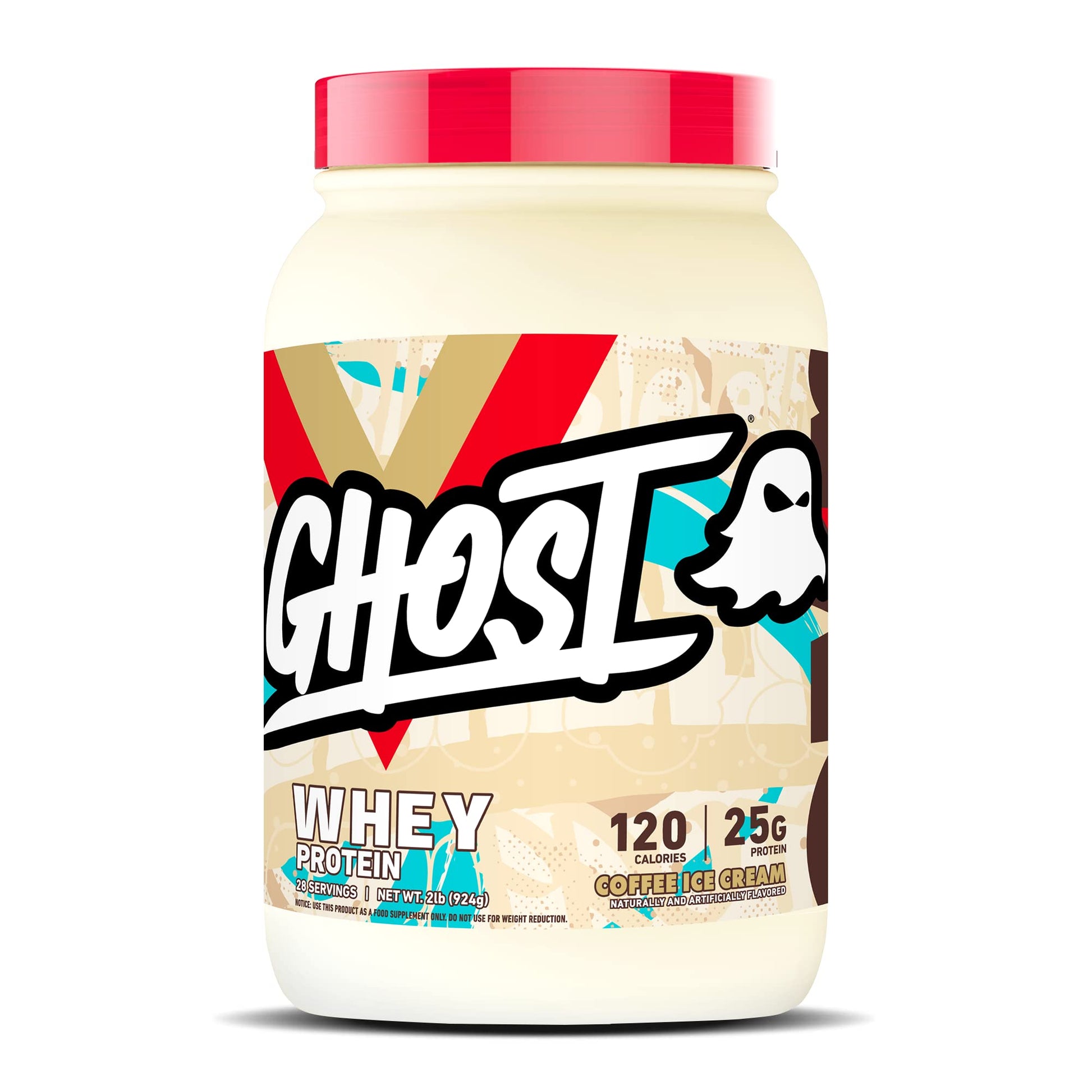 GHOST Whey Protein Powder, Coffee Ice Cream - 2LB Tub, 25G of Protein - Flavored Isolate GHOST buy supplements canada