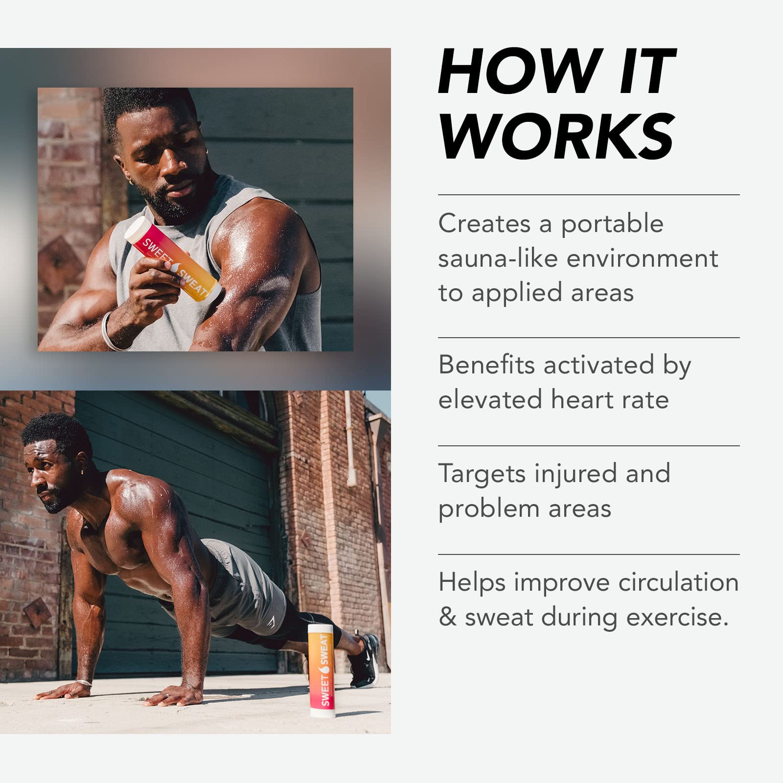 Sweet Sweat Workout Enhancer Roll-On Gel Stick - Sweat Harder and Faster Sports Research buy supplements canada