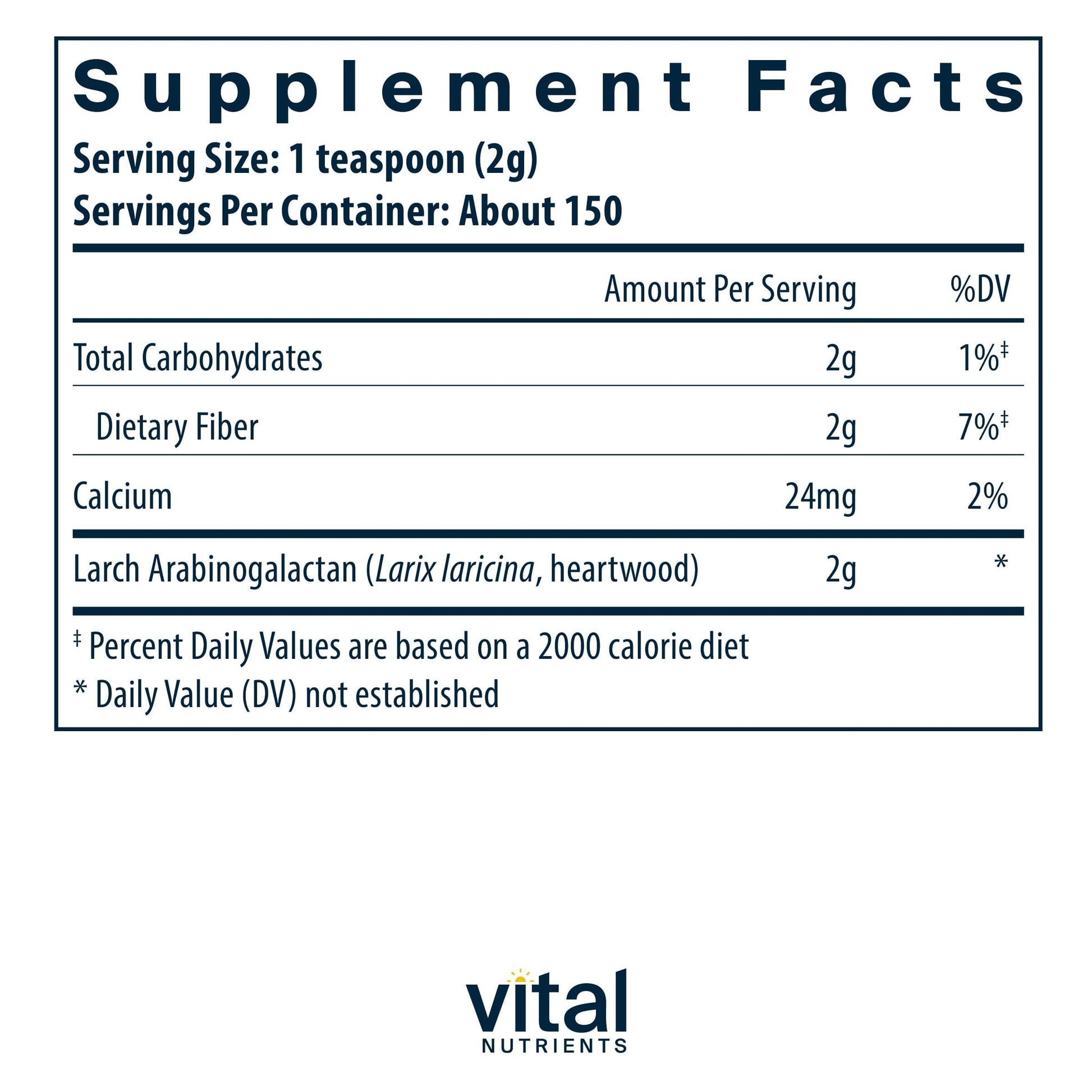Vital Nutrients Arabinogalactan Powder - Vegan Prebiotic Fiber Supplement for GI Health, Liver, and Immune Support Vital Nutrients buy supplements canada