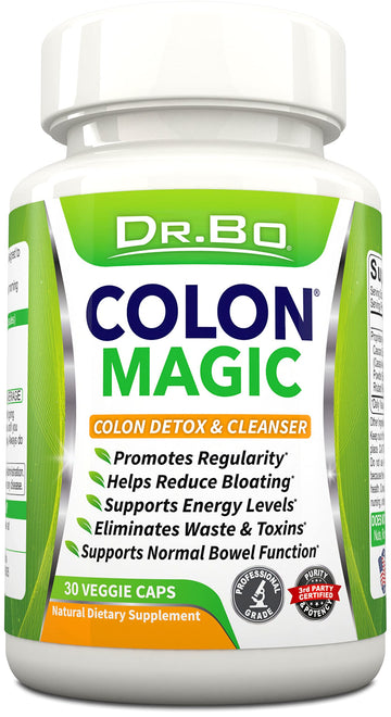 Colon Cleanse Detox Formula - Natural Bowel Cleanser Pills for Intestinal Bloating & Fast Digestive DR. BO buy supplements canada