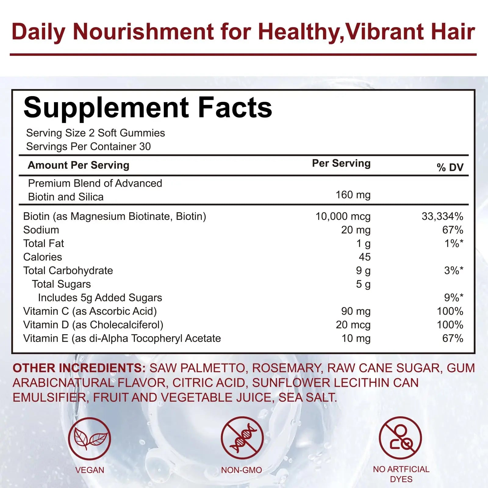 YYLLYY Hair Growth Vitamins Gummies | with Biotin, Vitamin C & E, Botanical Extracts | Supports Healthy Hair Growth & Strength, Skin & Nail Care YYLLYY buy supplements canada