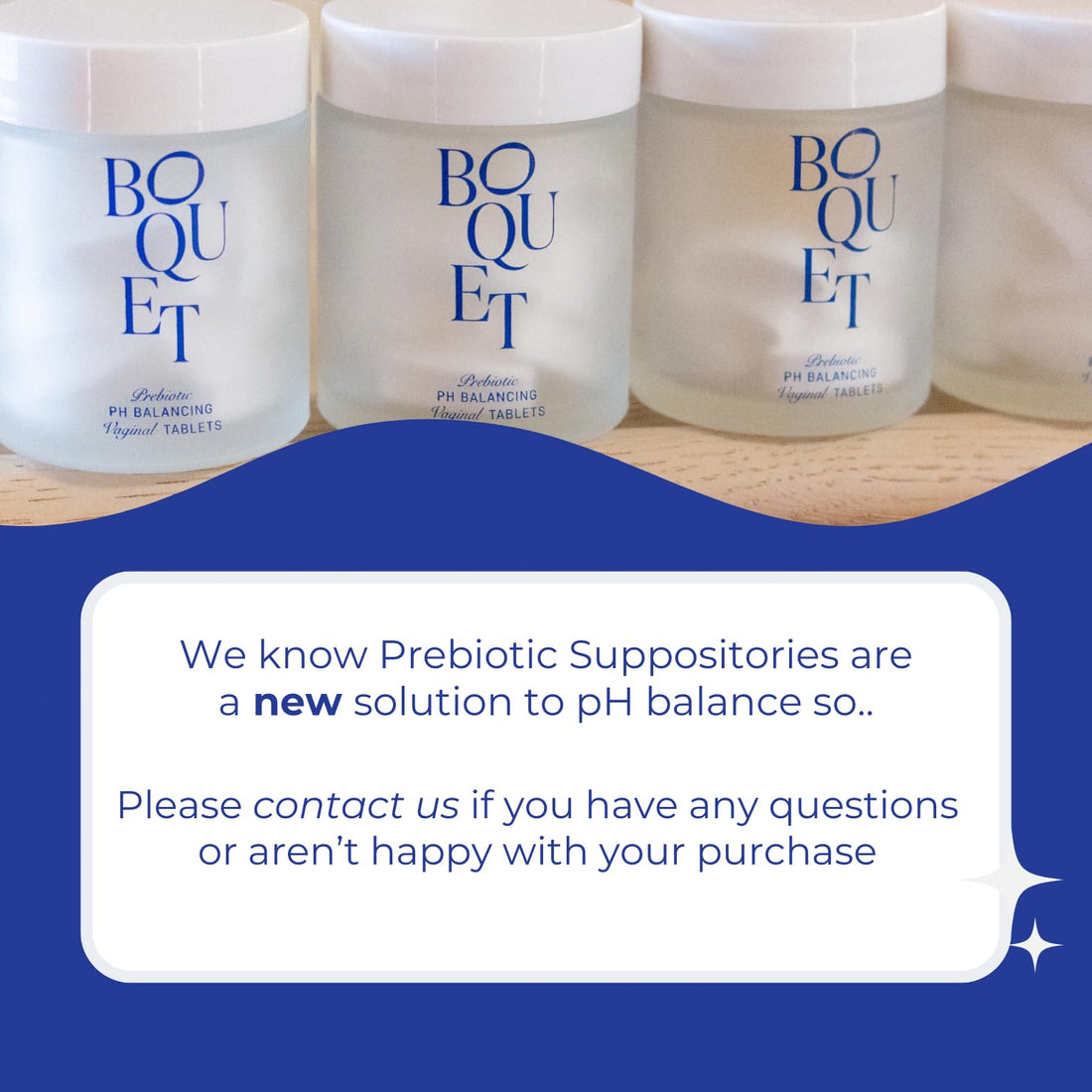 Boquet Vaginal Prebiotic Suppository- Relieve Odor, Prevent Bacterial Vaginosis, Balance pH Boquet buy supplements canada