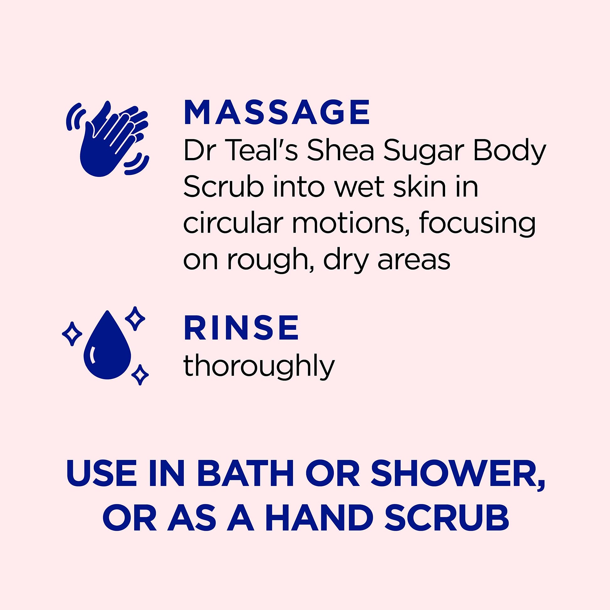 Dr Teal's Shea Sugar Body Scrub, Rose with Essential Oil, 19 oz (Pack of 3) Packaging May Dr Teal's buy supplements canada