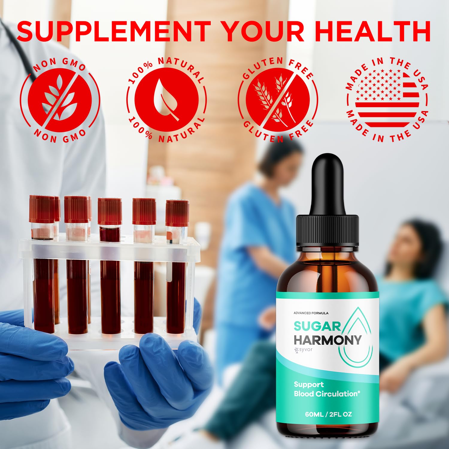 (2 Pack) Sugar Harmony Drops, Official SugarHarmony Liquid Drops with All Natural Ingredients, Advanced Formula Support Supplement with Maximum Strength Premium Vitamins for Women & Men (60 Servings) Syvor buy supplements canada