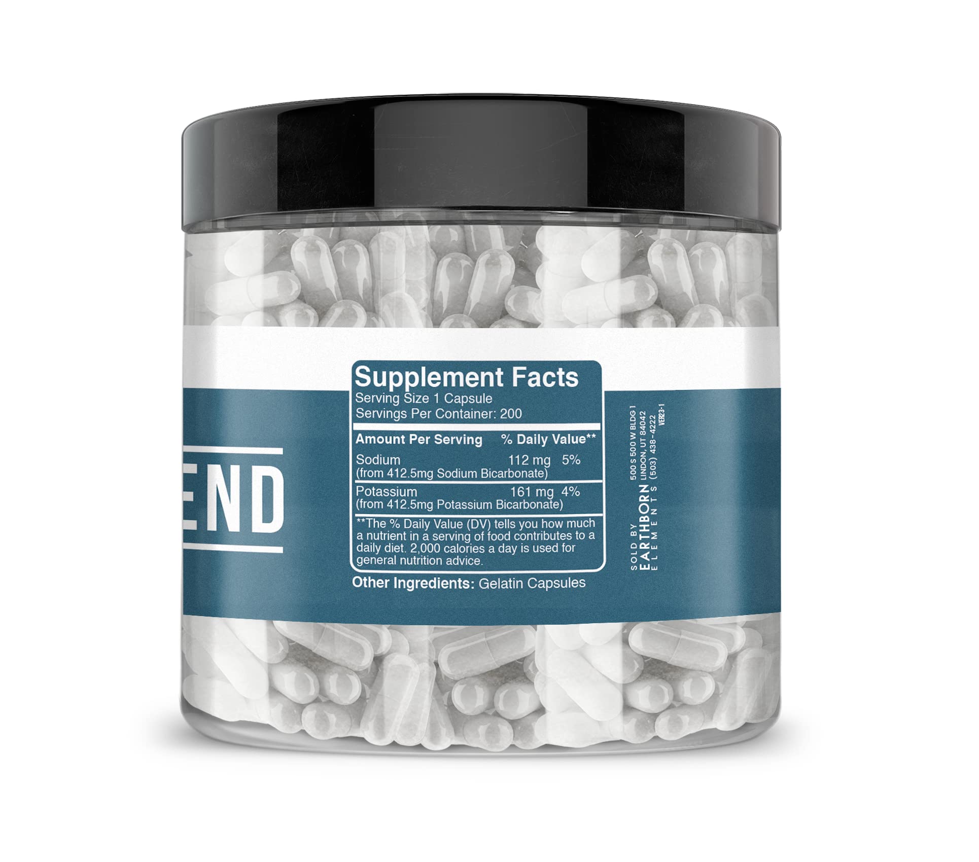 Earthborn Elements Bicarb Blend 200 Capsules, Pure & Undiluted, No Additives Earthborn Elements buy supplements canada