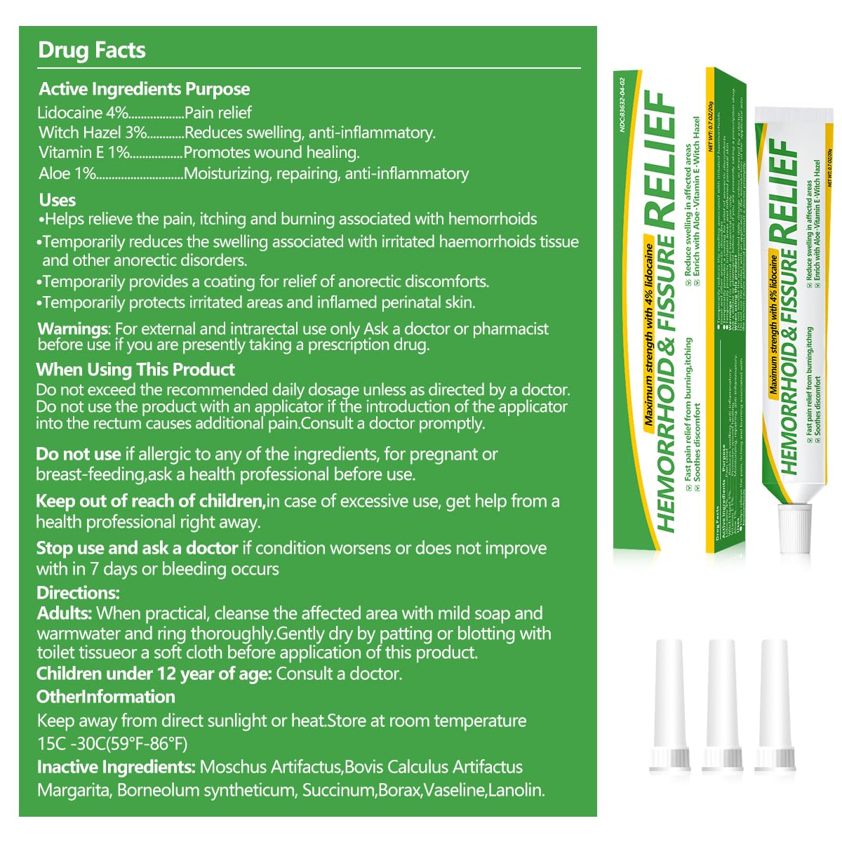 Dr.Goddyik Hemorrhoids and Fissure Relief Cream,Hemorrhoid Ointment for Hemorrhoid Treatment Fast Acting Relief of Pain, Swelling Dr.Goddyik buy supplements canada