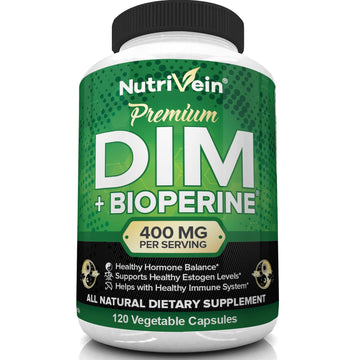 Nutrivein DIM Supplement 400mg Diindolylmethane Plus Bioperine - Maintain Hormone Nutrivein buy supplements canada