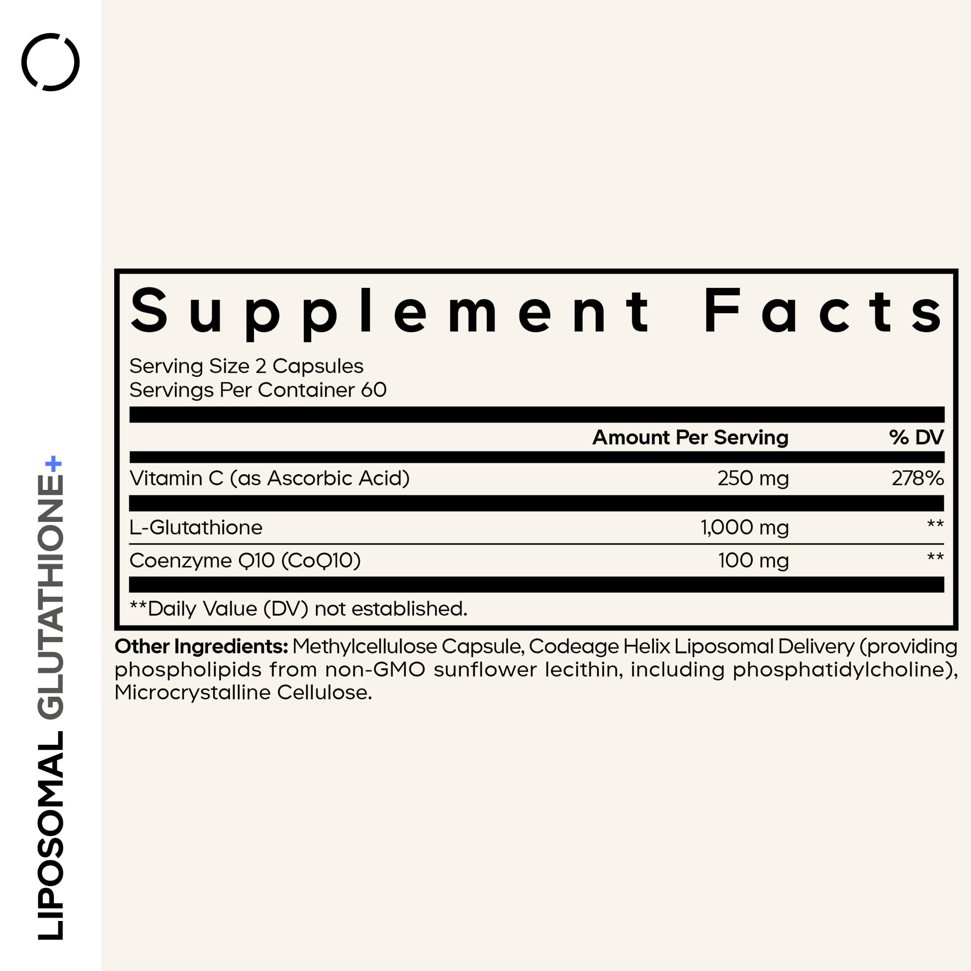 Codeage Liposomal Glutathione+ Supplement - 1000 mg Reduced L-Glutathione Pills, Vitamin C Ascorbic Acid, CoQ10 - Liposomal Delivery - Skin & Antioxidant Support - Non-GMO - 120 Capsules Codeage buy supplements canada