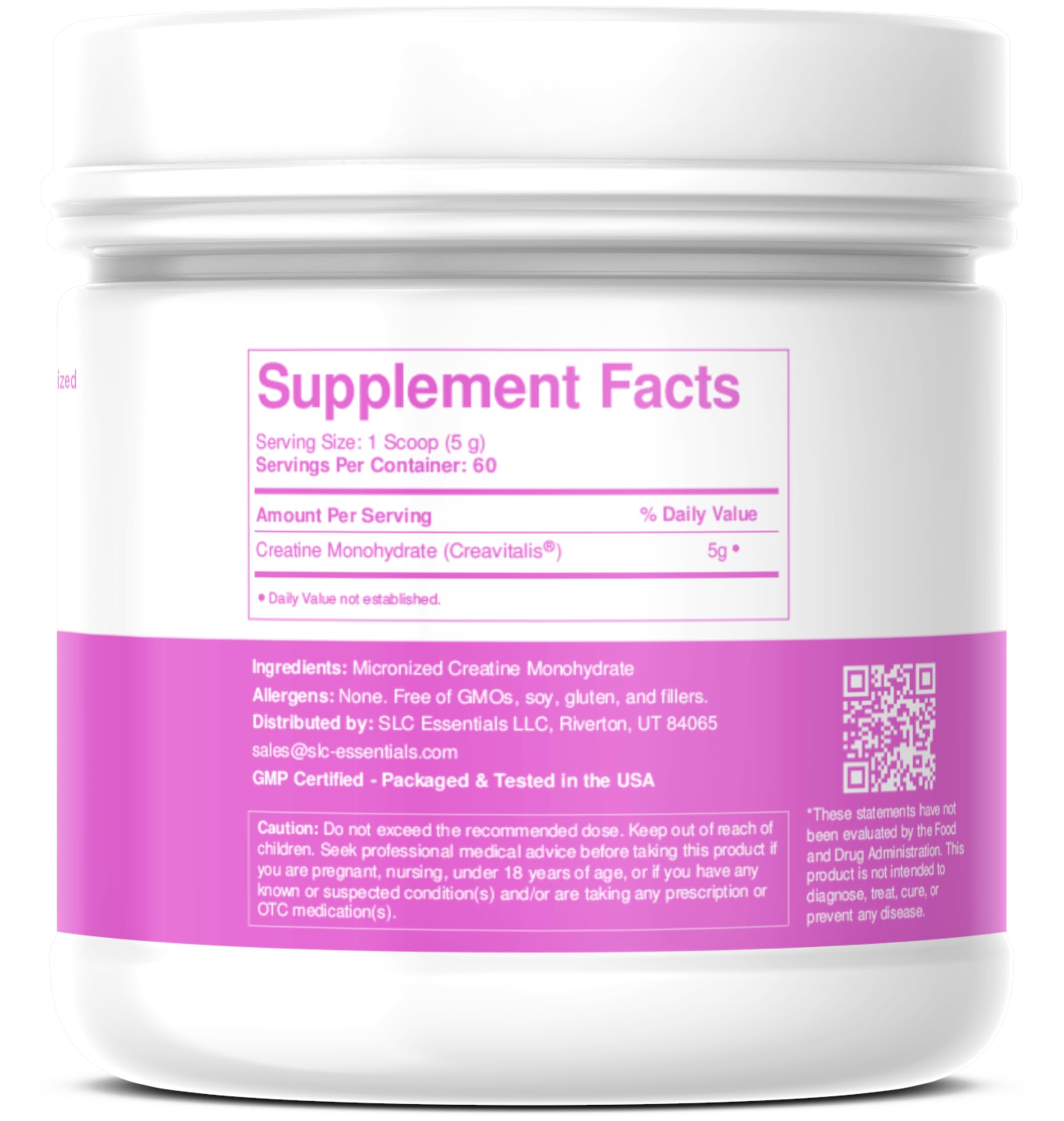SLC Essentials Creatine Monohydrate Powder | 100% Pure Micronized Creavitalis® | German-Made | Unflavored, No Fillers | Supports Muscle Strength, Recovery, & Cognitive Energy | 5g Servings SLC Essentials buy supplements canada