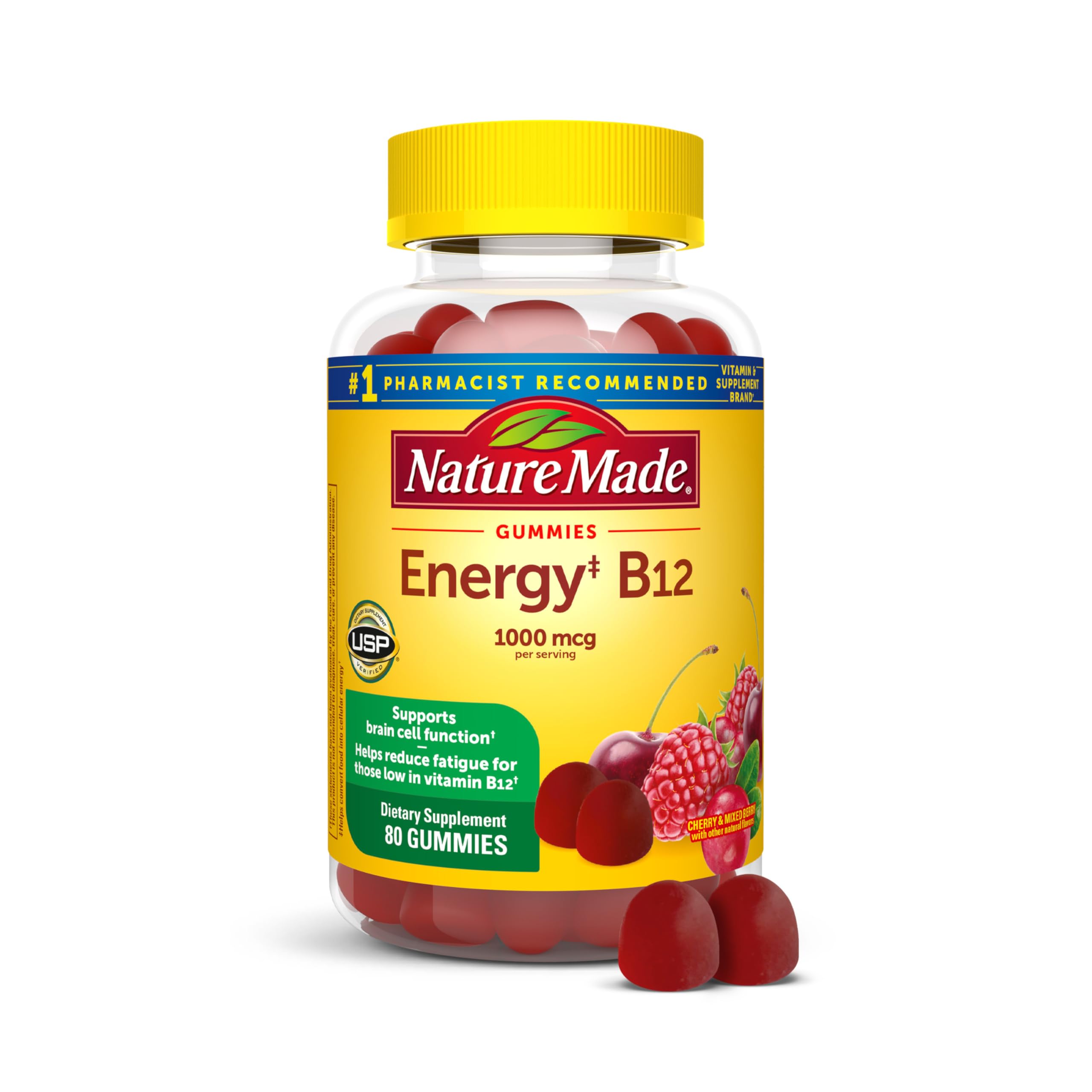 Nature Made Vitamin B12 Gummies 1000 mcg per serving, Dietary Supplement for Energy Metabolism Support, B12 Vitamins Nature Made buy supplements canada
