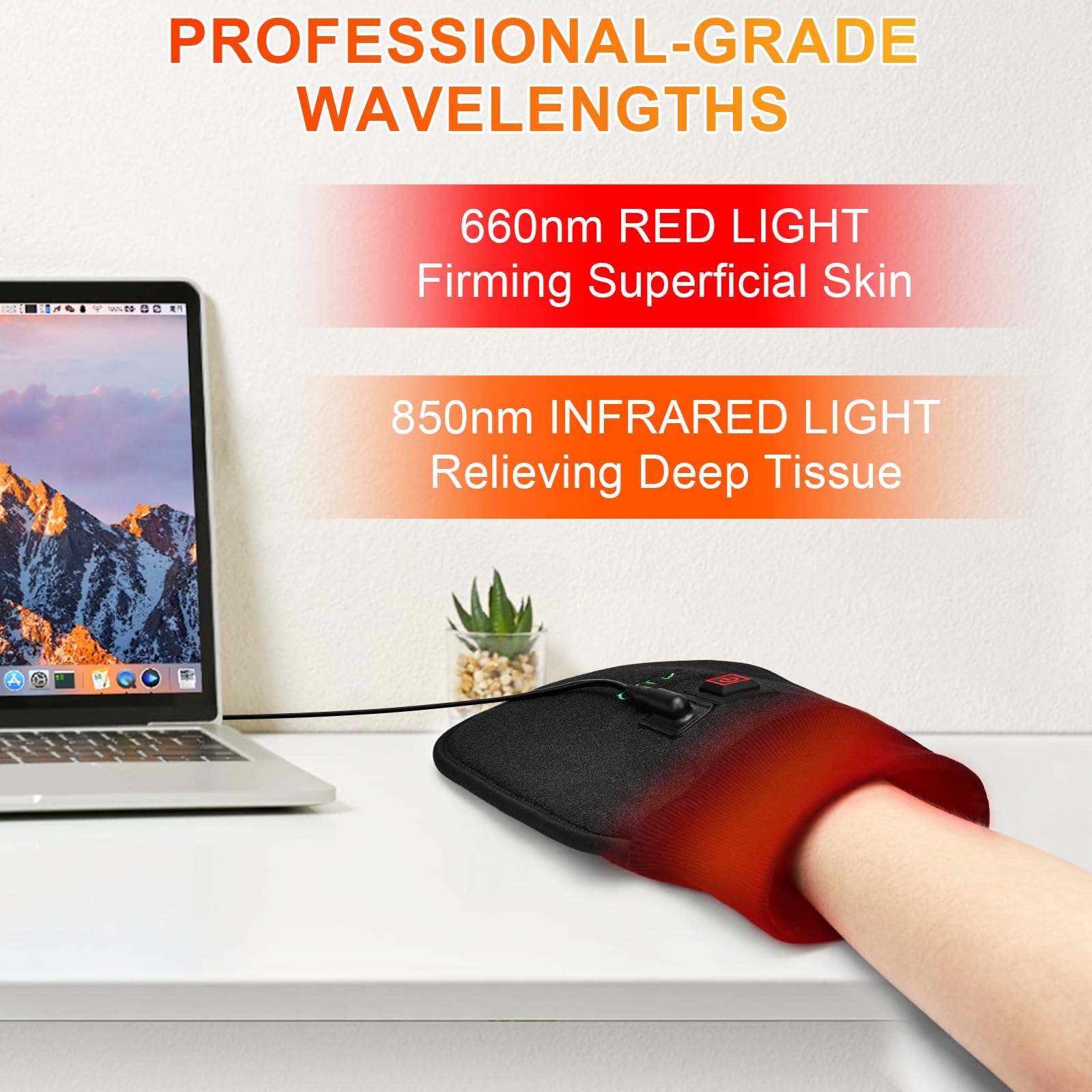 UTK Red Light Therapy Glove for Hands, Double-Sided Infrared Light Therapy Device for Finger UTK buy supplements canada