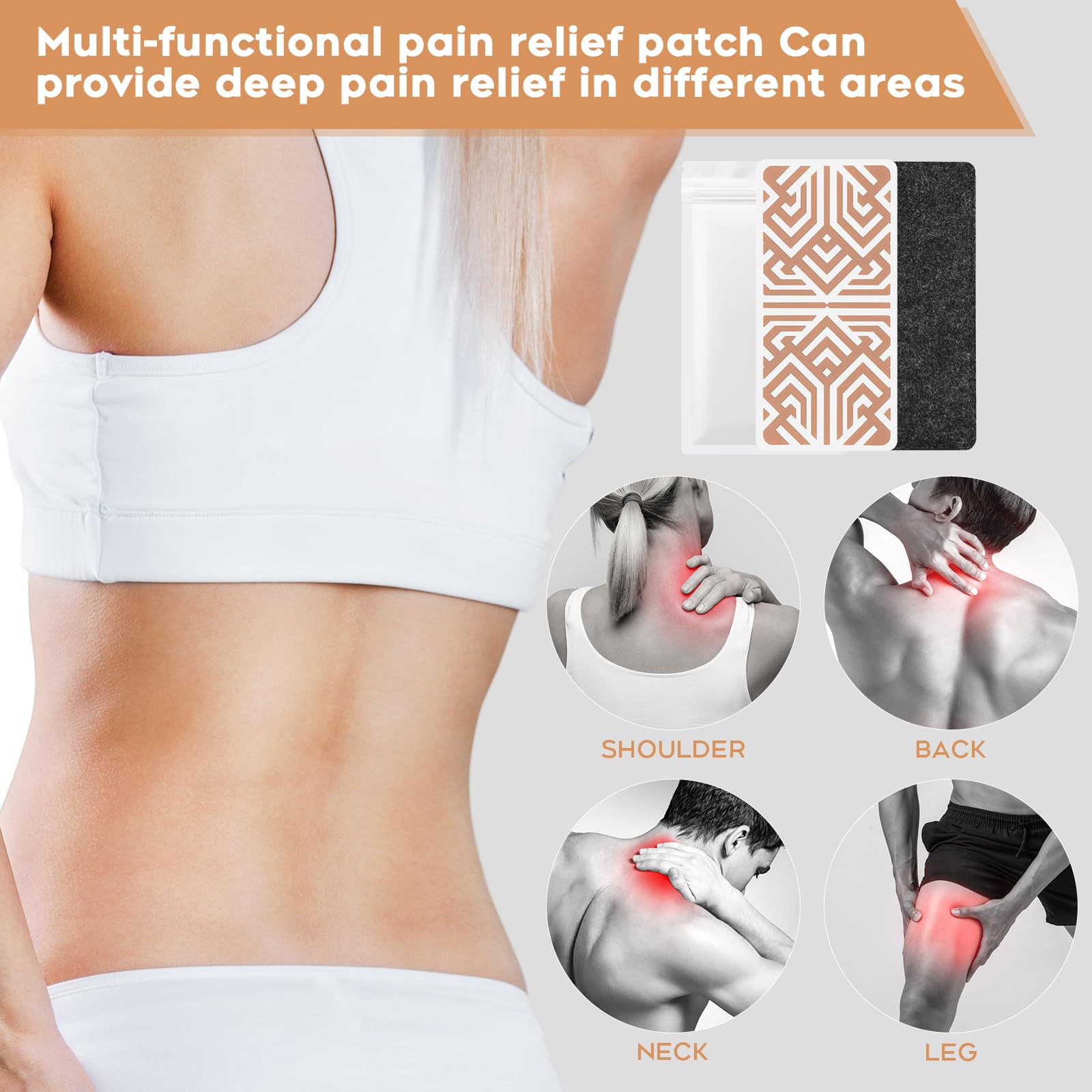XAYIUIYAX Menthol Pain Patches, Cooling Pain Relief for Sore Muscle Relief - Includes 3 Adhesives, 1 Patch & 1 Carry Case - Relief Back, Shoulder & More - 3.03" × 6.30"-0317 XAYIUIYAX buy supplements canada